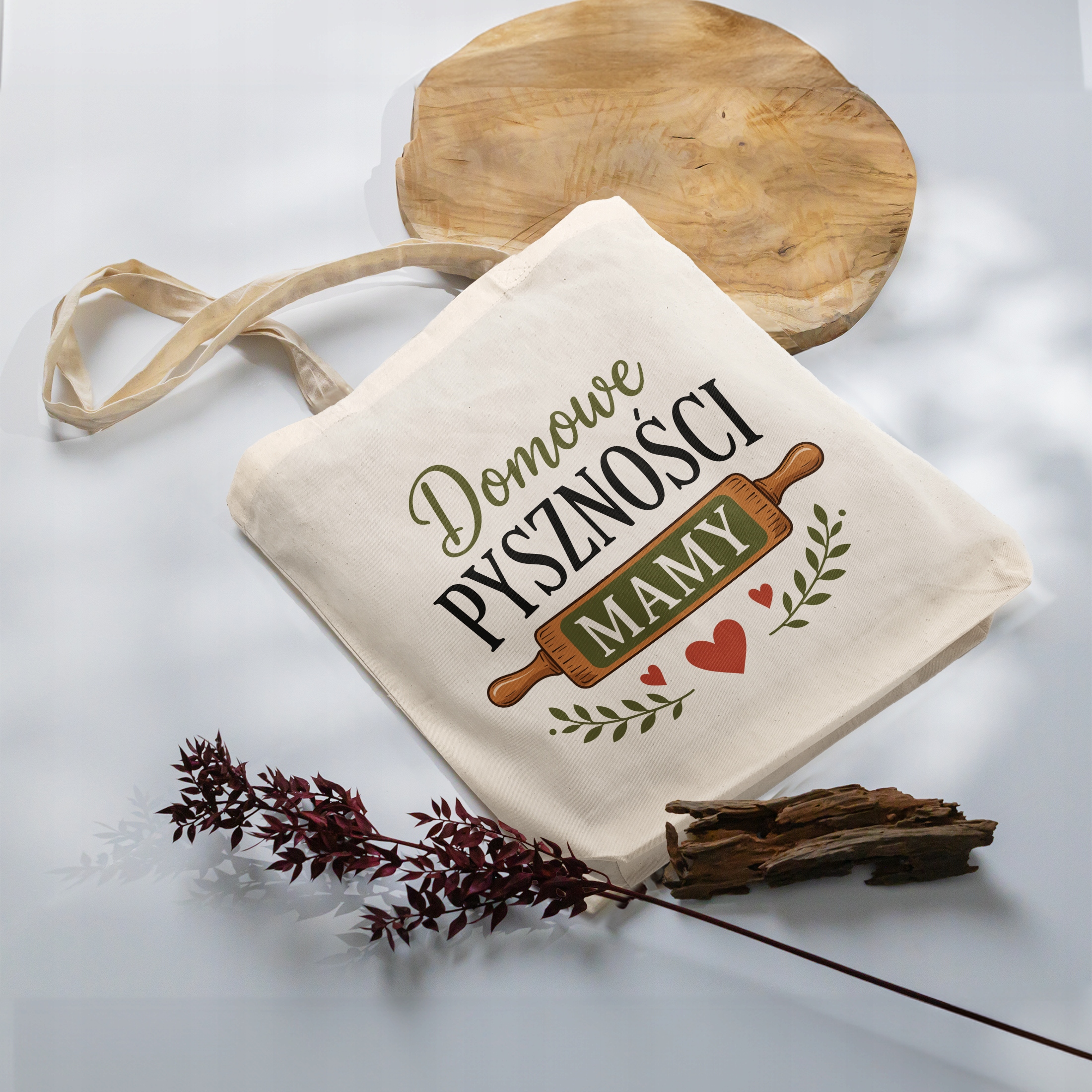 Torba bawełniana premium dla mamy prezent na Dzień Matki piękny prezent