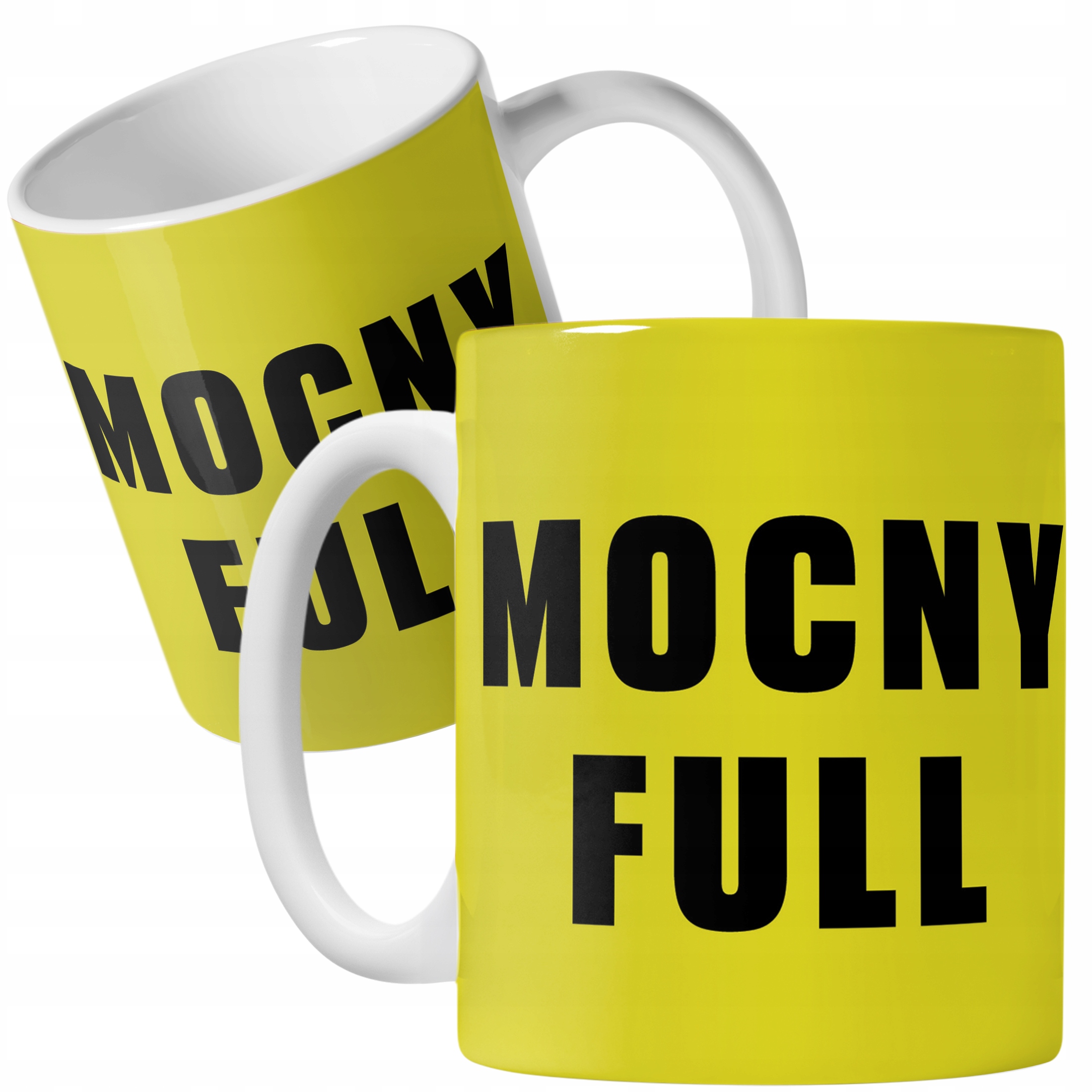 Kubek ceramiczny Mocny Full Piwo Śmieszny Zabawny Prezent Upominek