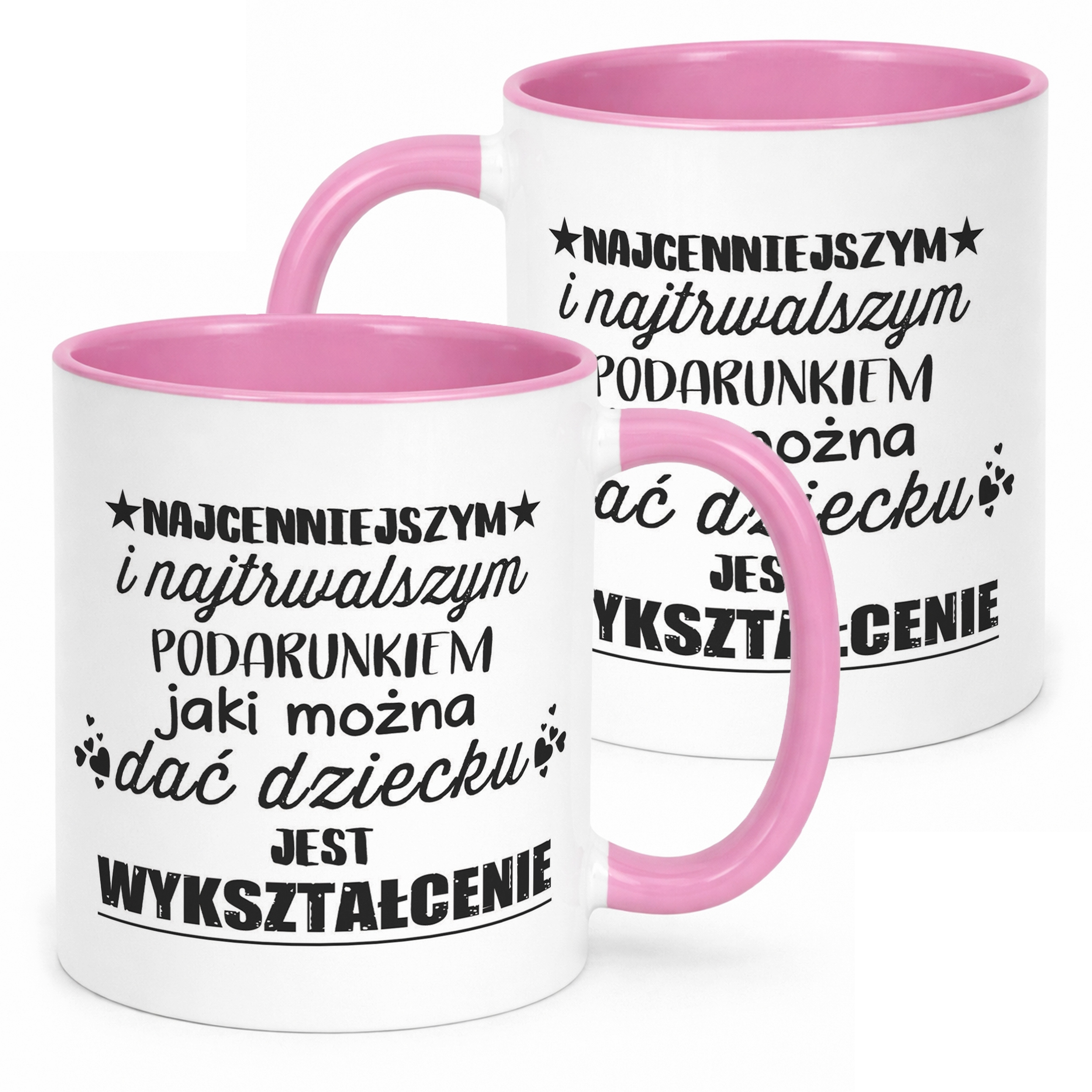 Kubek Różowy Dla Nauczyciela Nauczycielki Dzień Nauczyciela Prezent