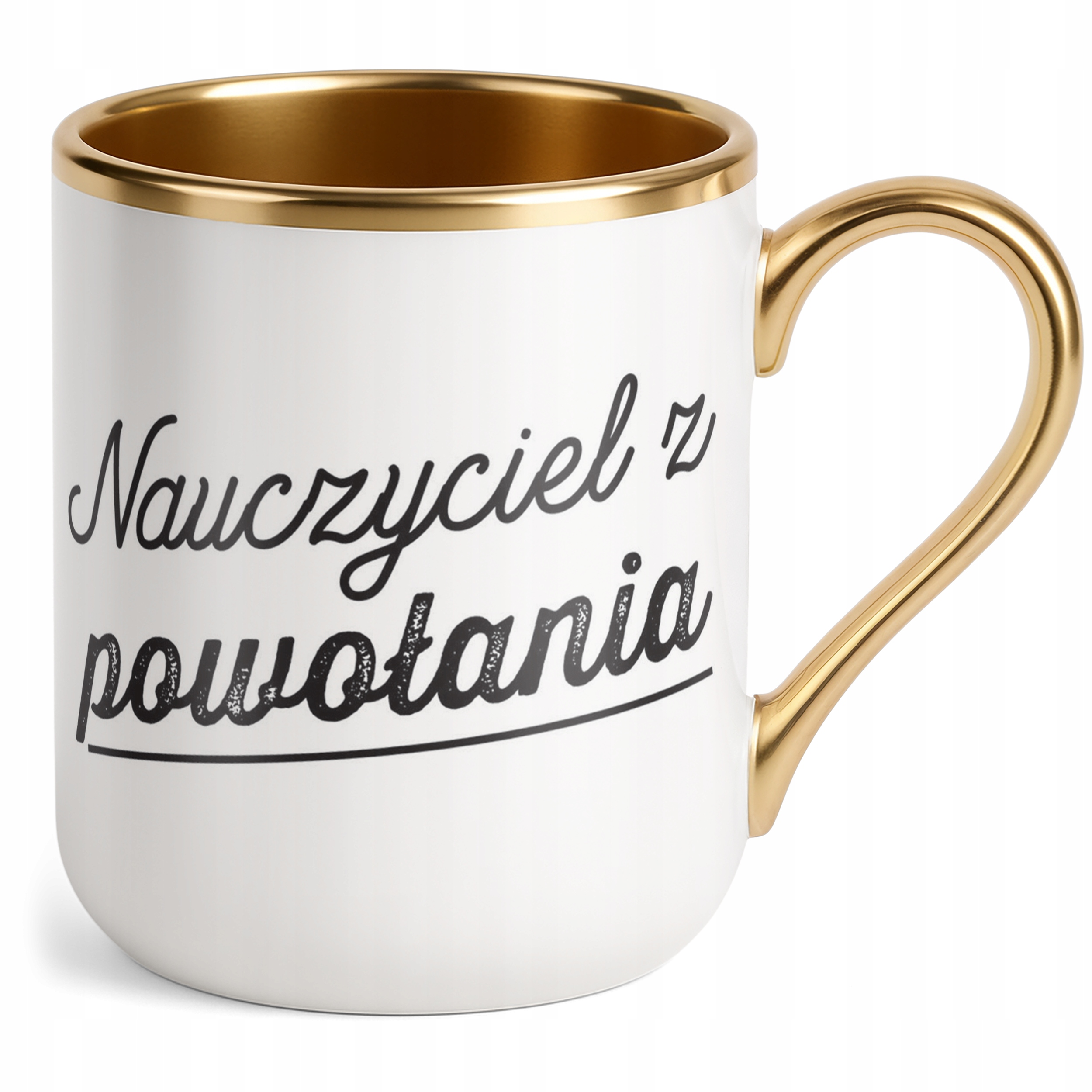 Kubek Premium Złoty Dzień Nauczyciela Dla Nauczyciela Prezent