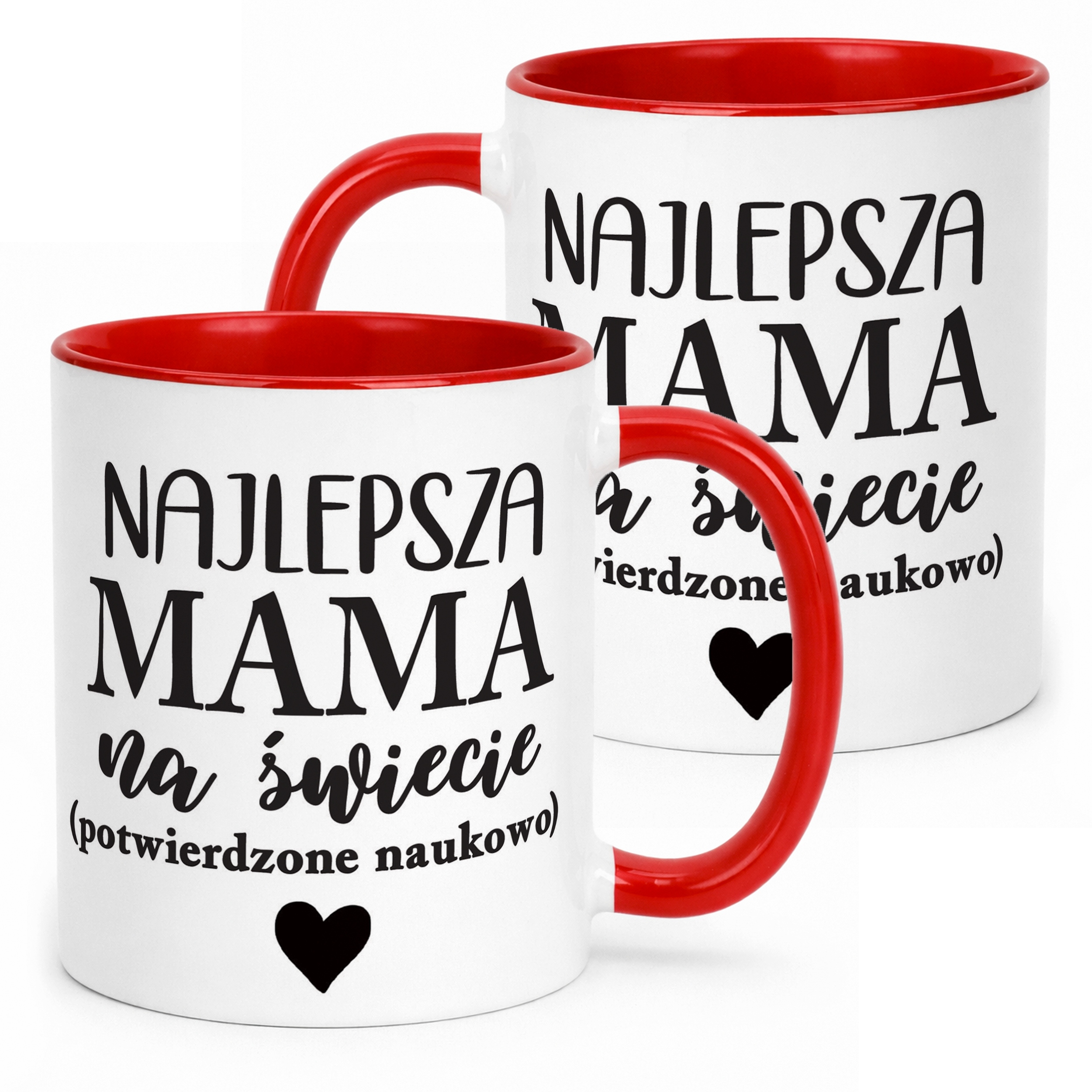 Kubek Czerwony Dzień Matki Dla Mamy Prezent Najlepsza Mama na Świecie