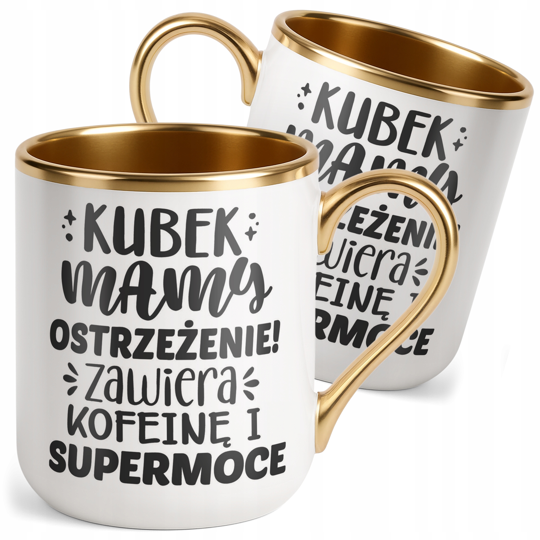 Kubek Premium Złoty Dzień Matki Dla Mamy Prezent Kubek Mamy Ostrzeżenie