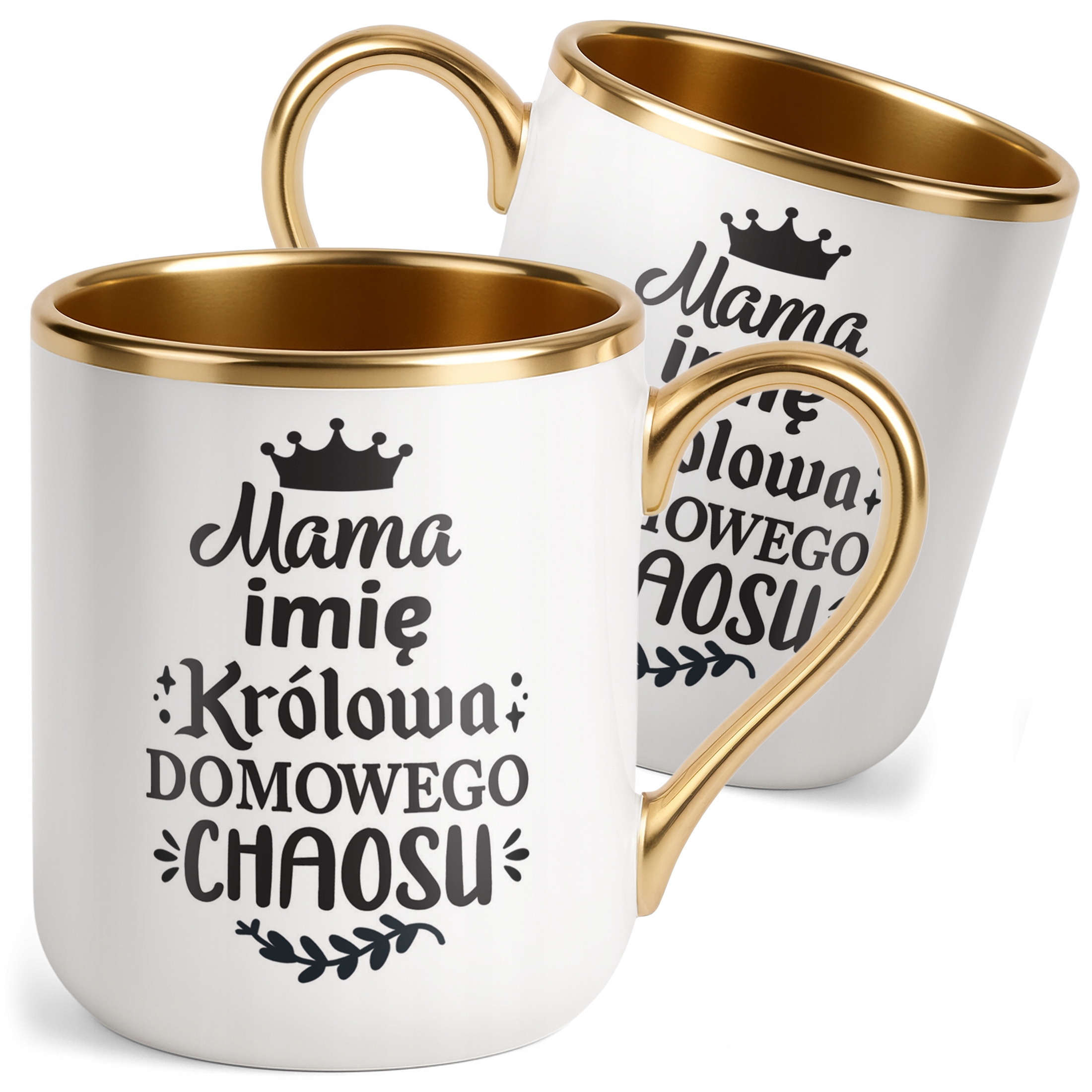 Kubek Premium Złoty Personalizowany Dzień Matki Dla Mamy Prezent Upominek