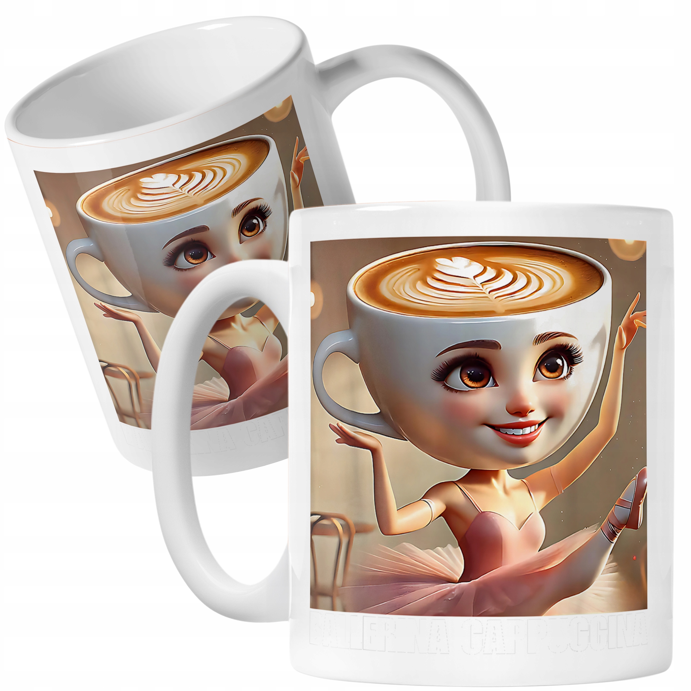 Kubek ceramiczny Ballerina Cappuccina viral tiktok mem