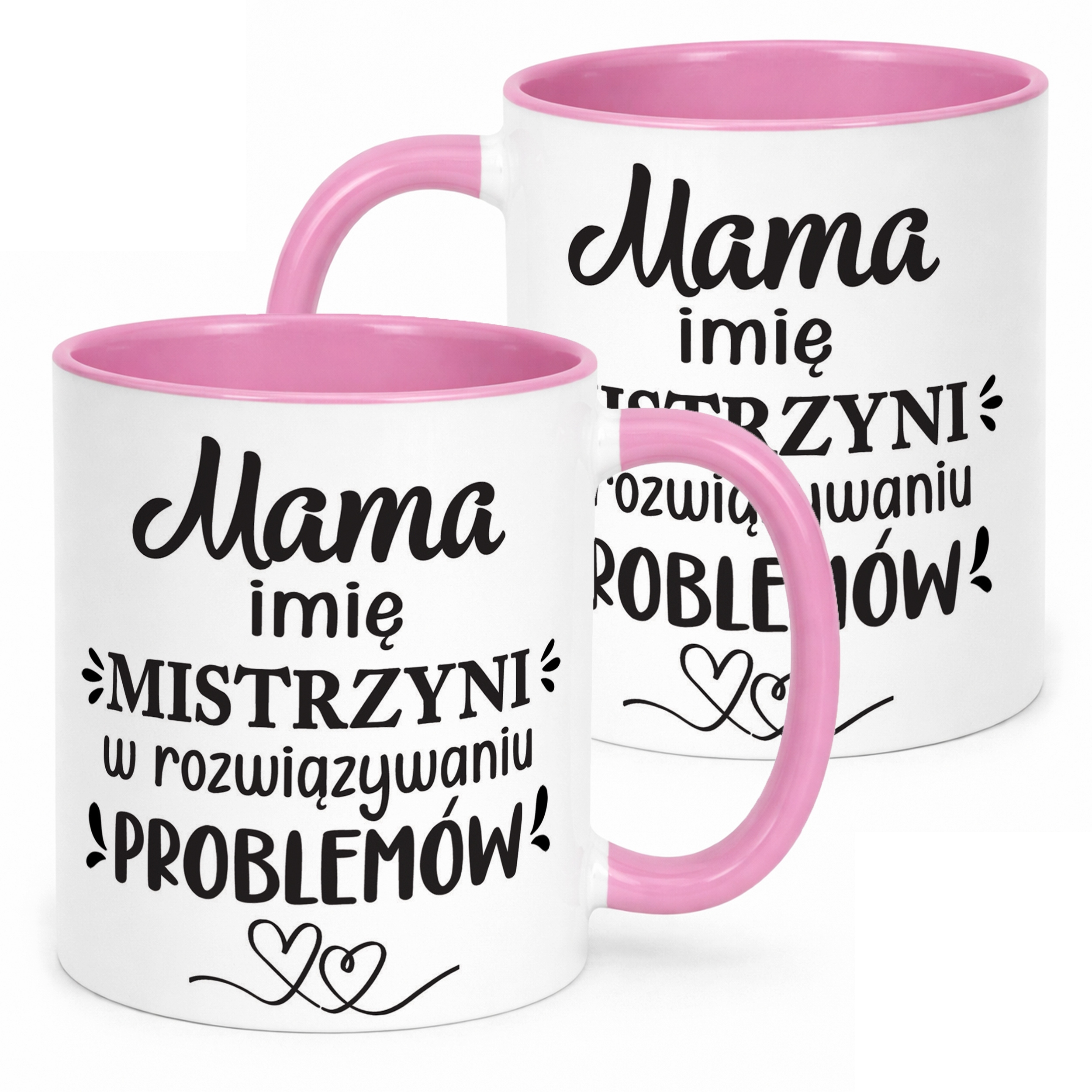 Kubek Różowy Personalizowany Dzień Matki Dla Mamy Prezent Upominek