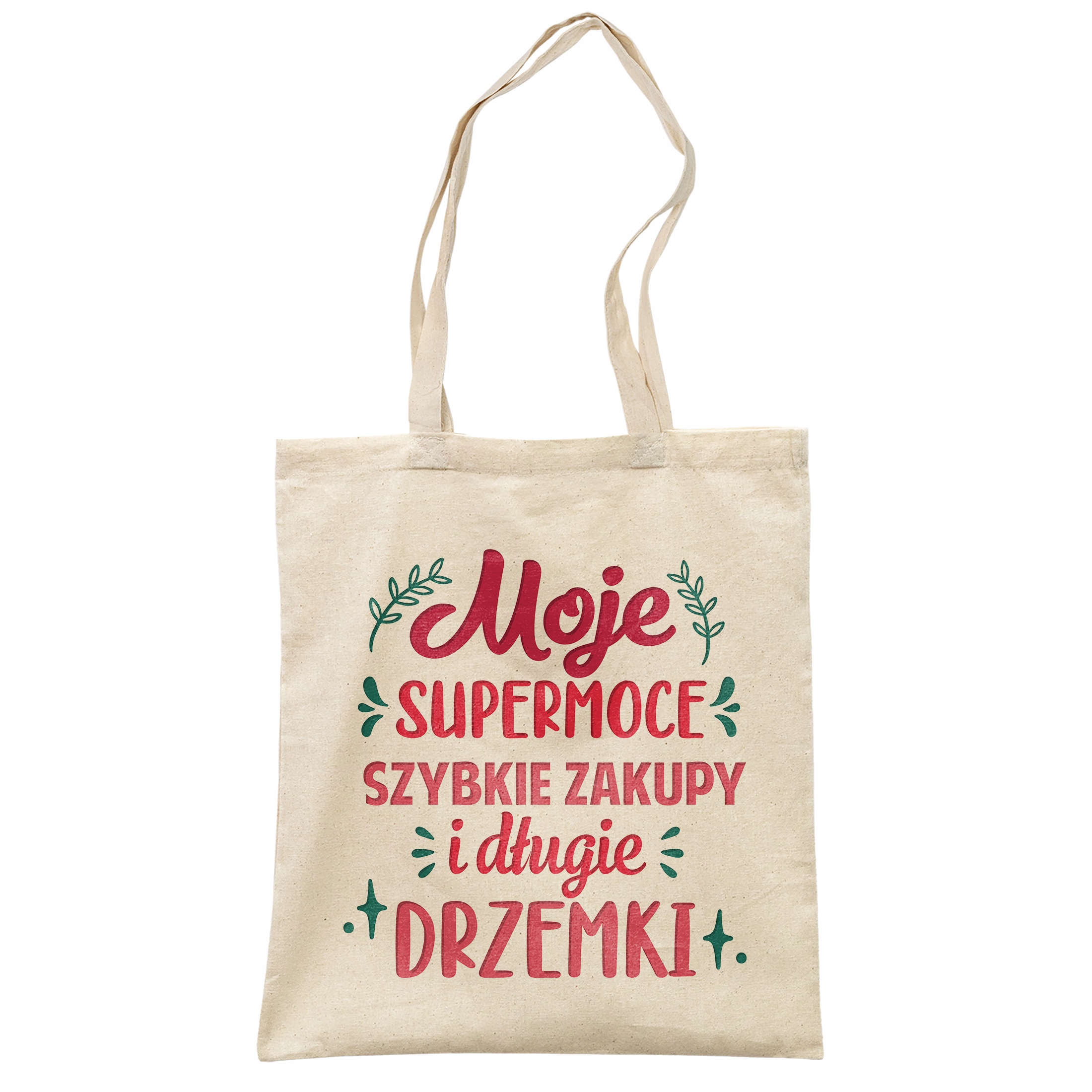 Torba bawełniana na zakupy prezent na Dzień Kobiet Moje Supermoce