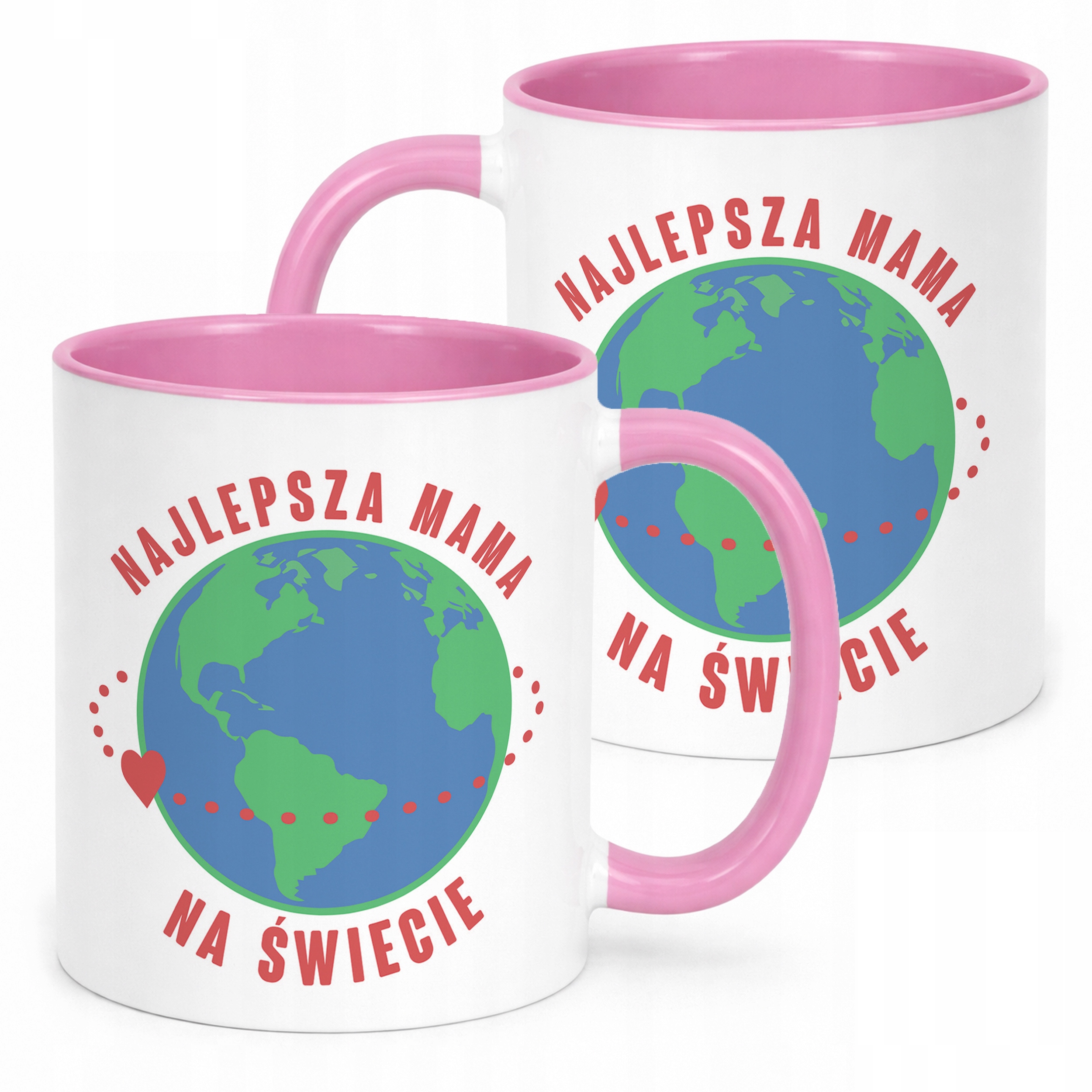 Kubek Różowy Dzień Matki Dla Mamy Prezent Najlepsza Mama