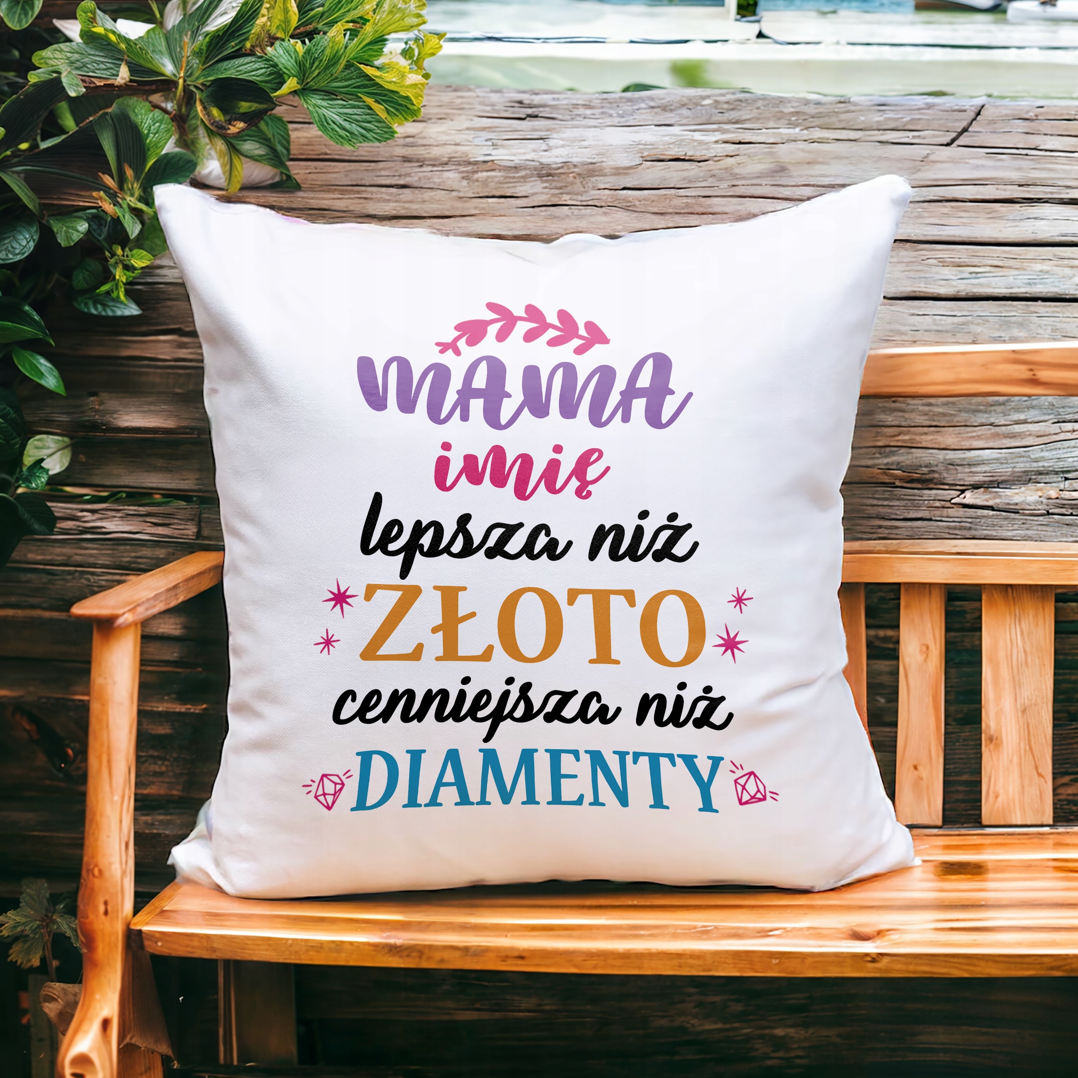 Poduszka 38x38cm Perosonalizowana Dzień Matki Dla Mamy Prezent Upominek