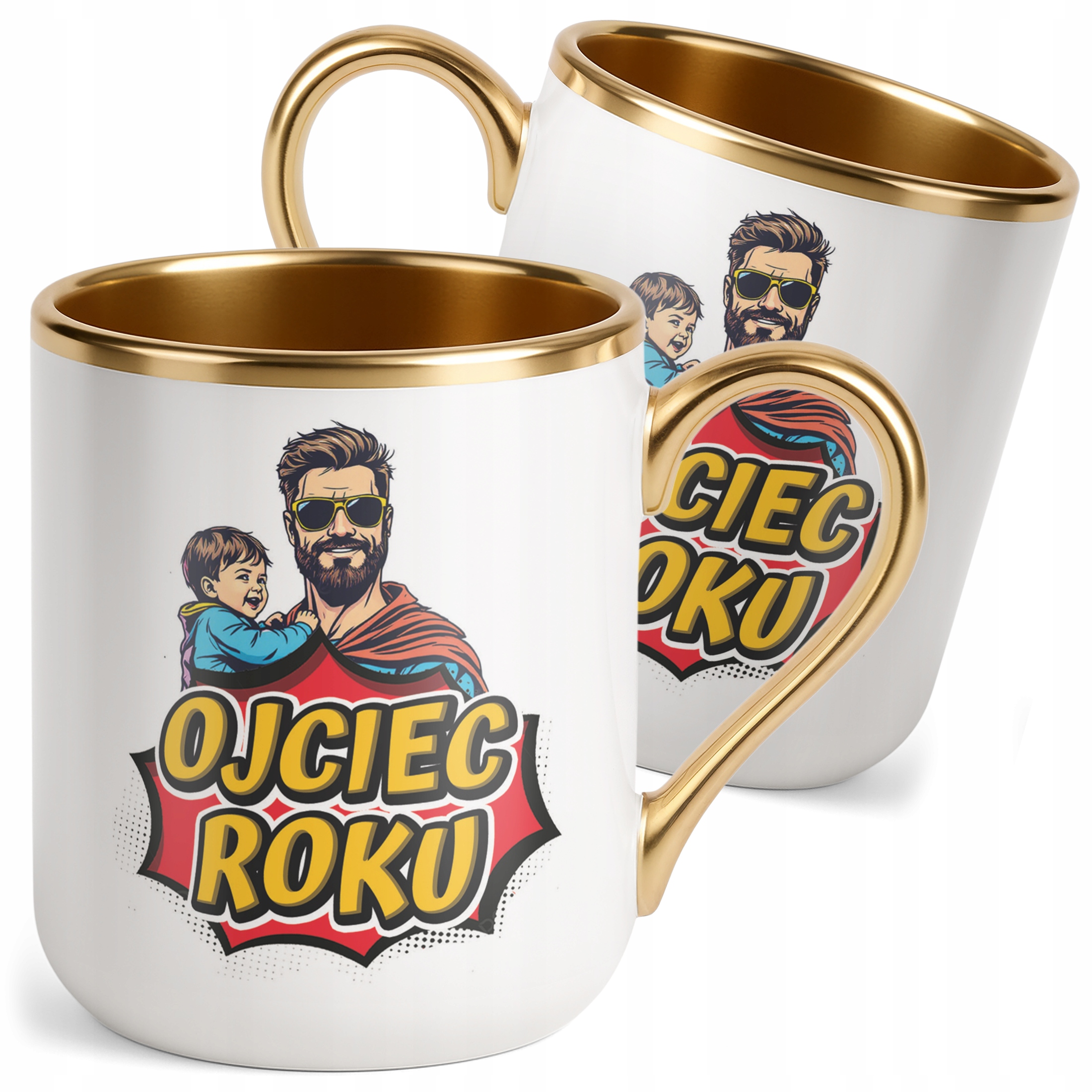 Kubek Premium Złoty Dzień Ojca Dla Taty Ojciec Roku Prezent