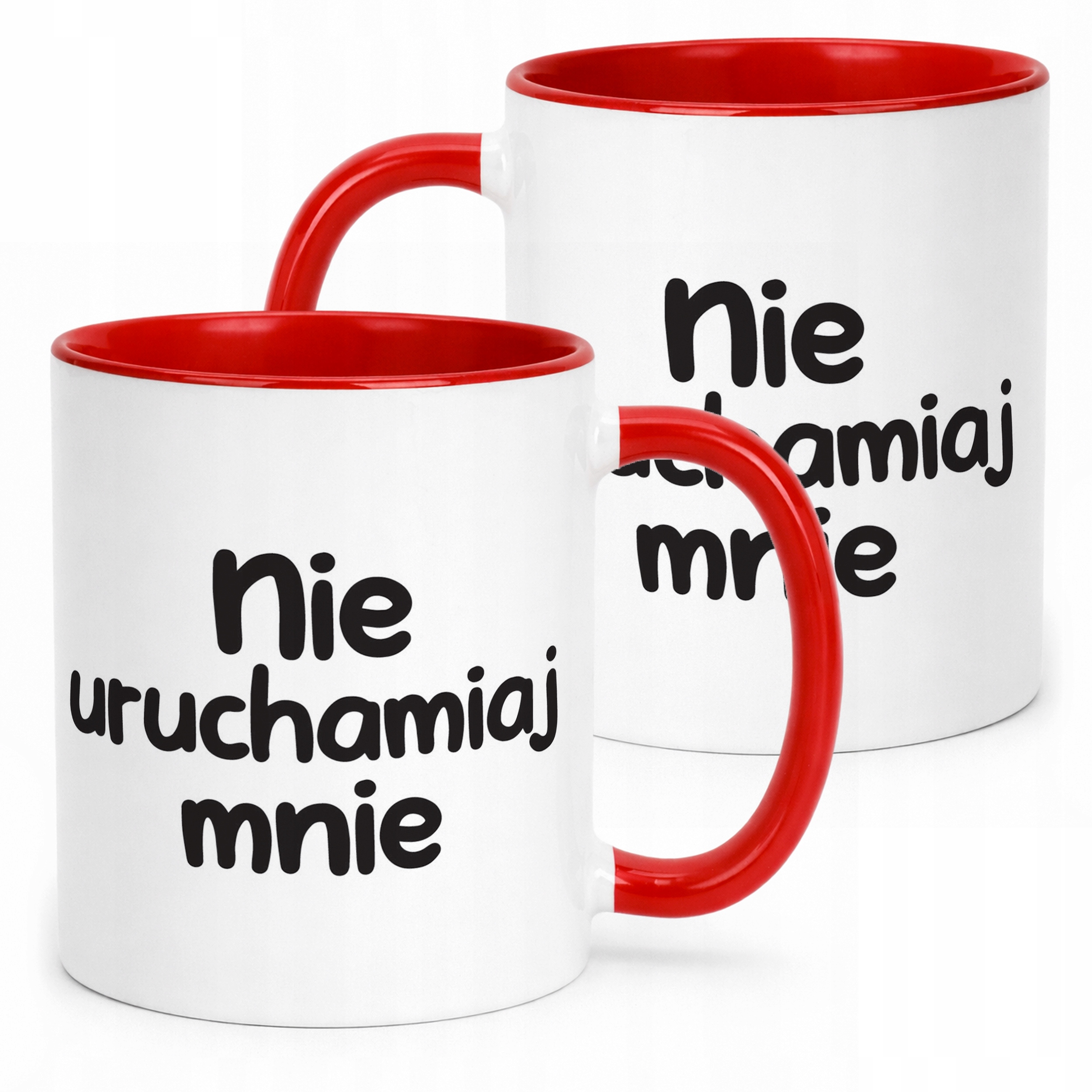 Kubek ceramiczn Nie Uruchamiaj Mnie Śmieszny Zabawny Prezent