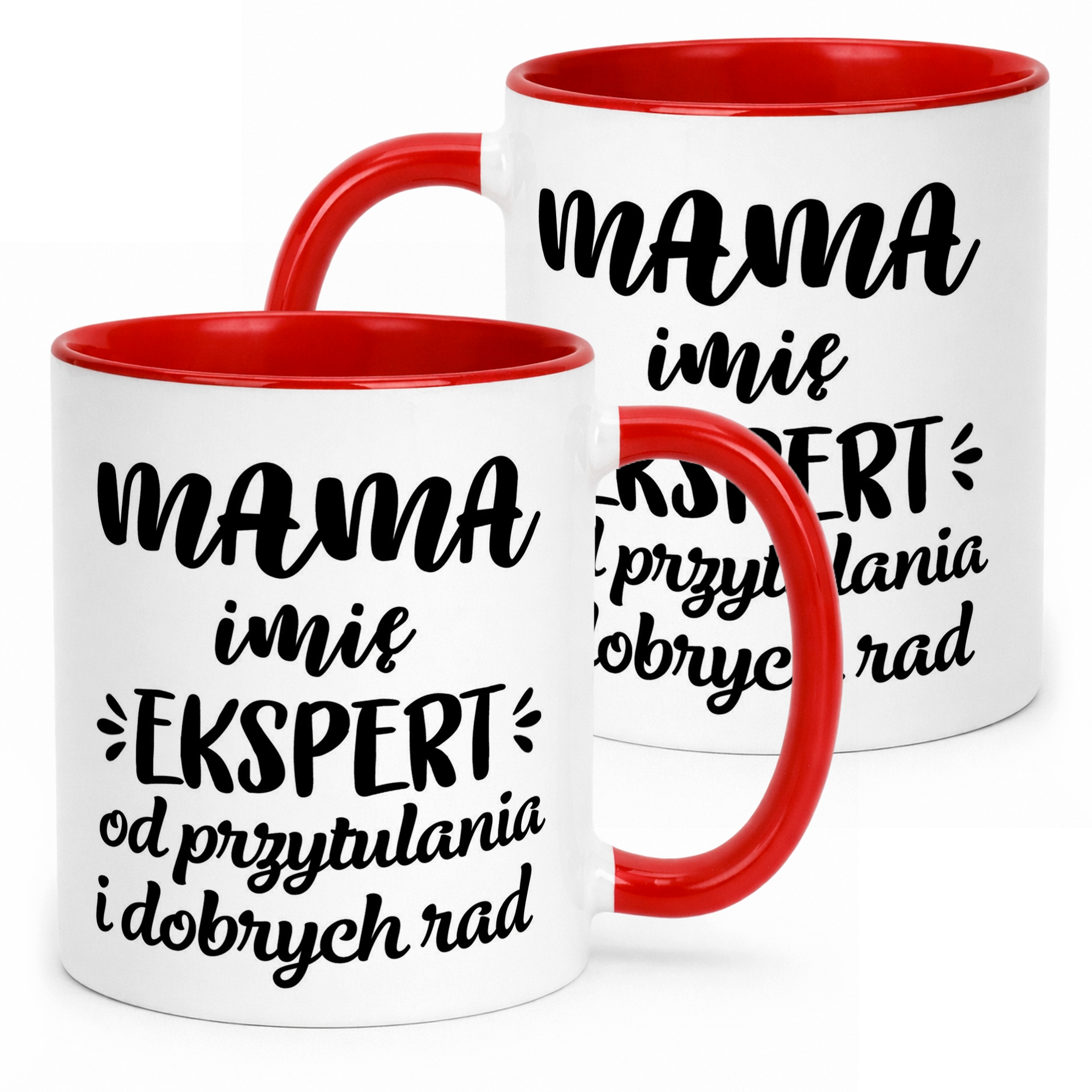 Kubek Czerwony Personalizowany Dzień Matki Dla Mamy Prezent Upominek