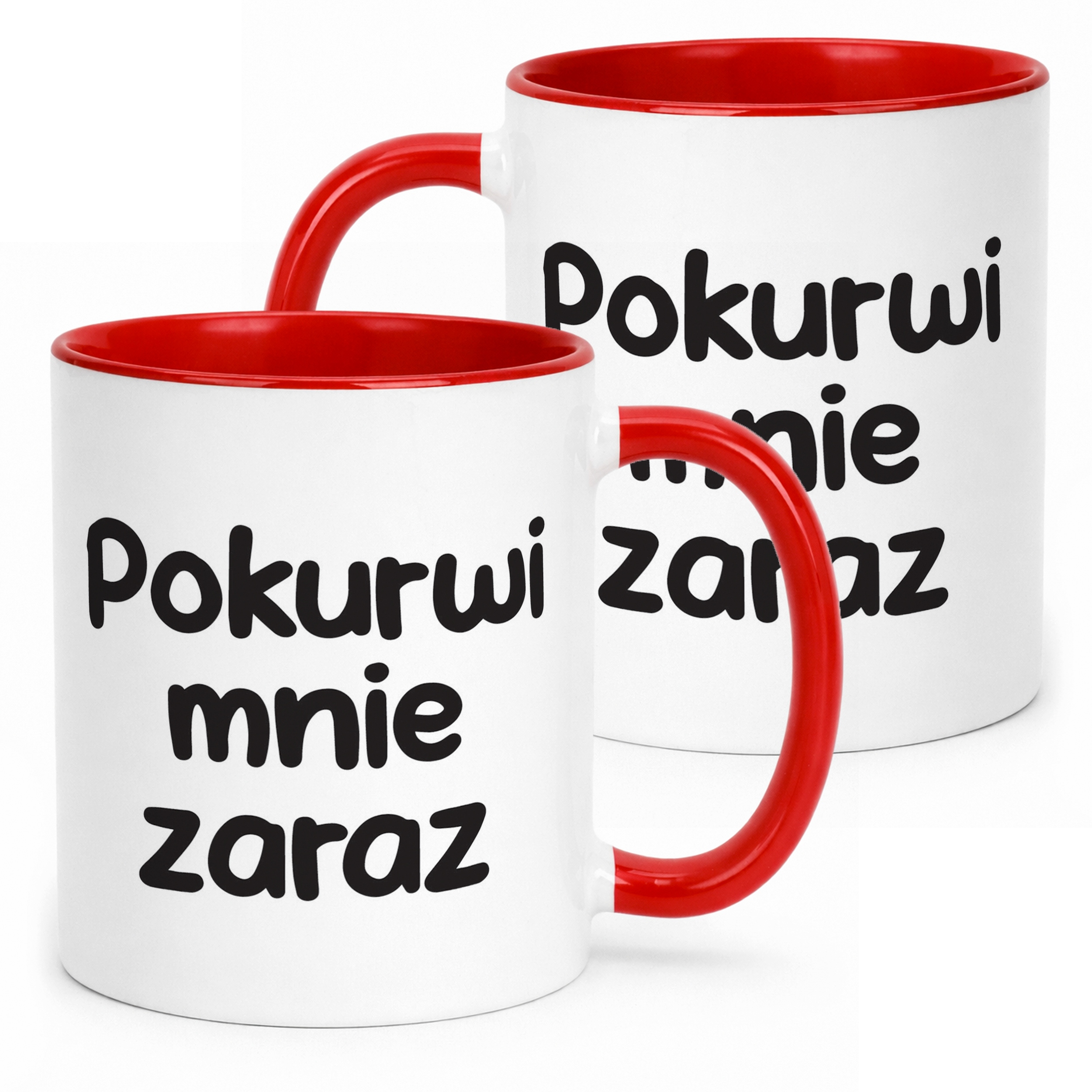 Kubek Czerwony Pok**wi Mnie Zaraz Śmieszny Zabawny Prezent