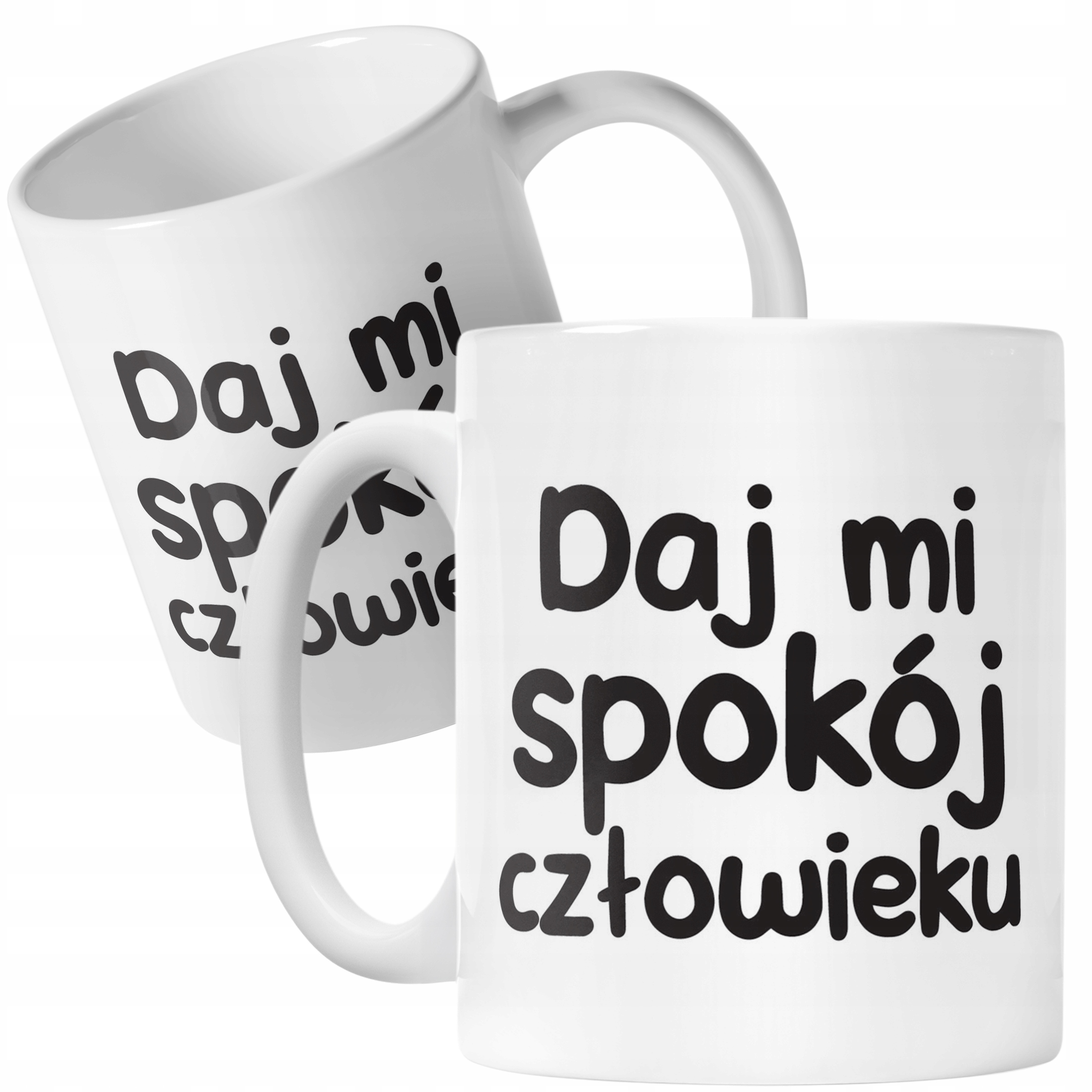 Kubek ceramiczny Daj Mi Spokój Człowieku Śmieszny Zabawny Prezent