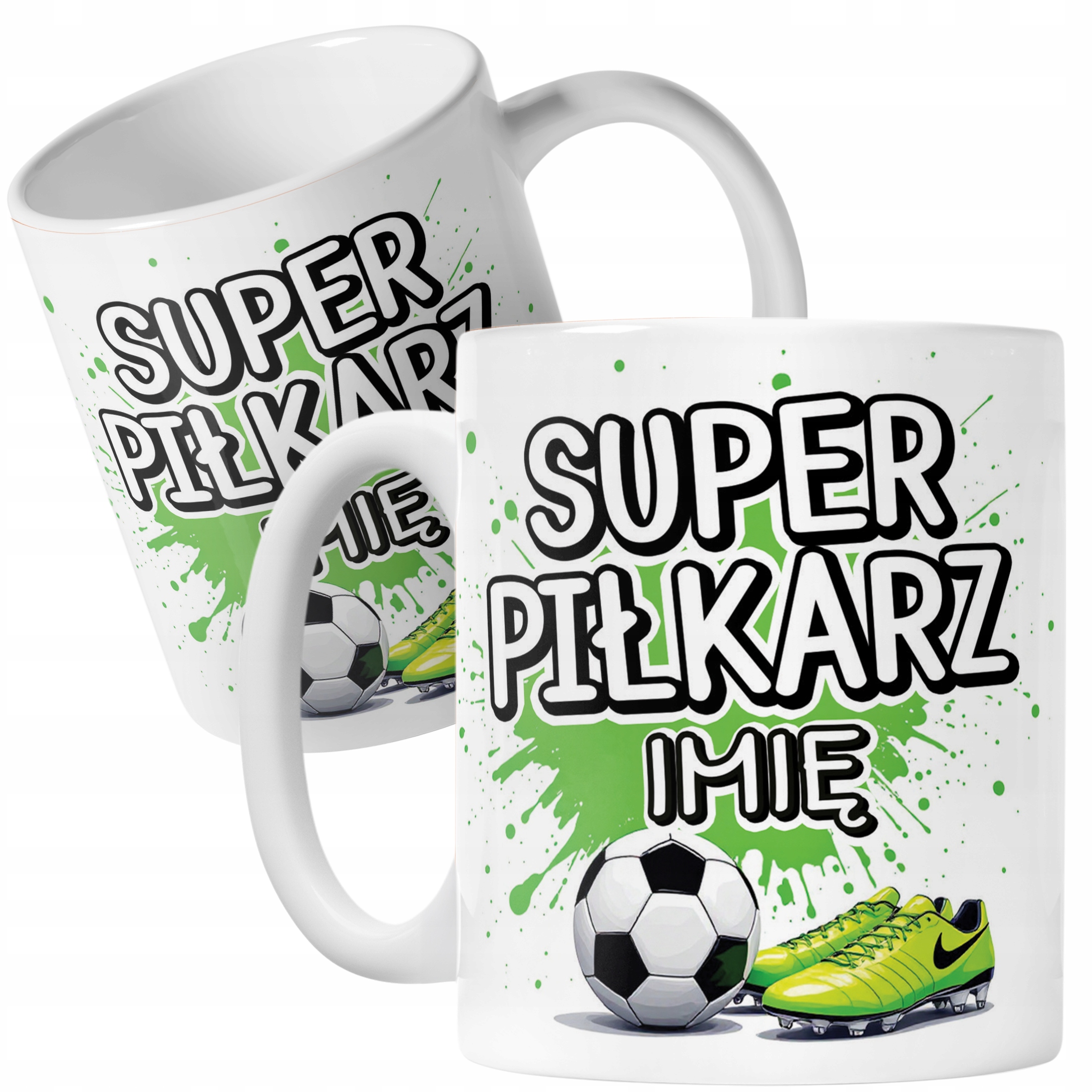 Kubek ceramiczny personalizowany Super Piłkarz Dla Piłkarza Prezent