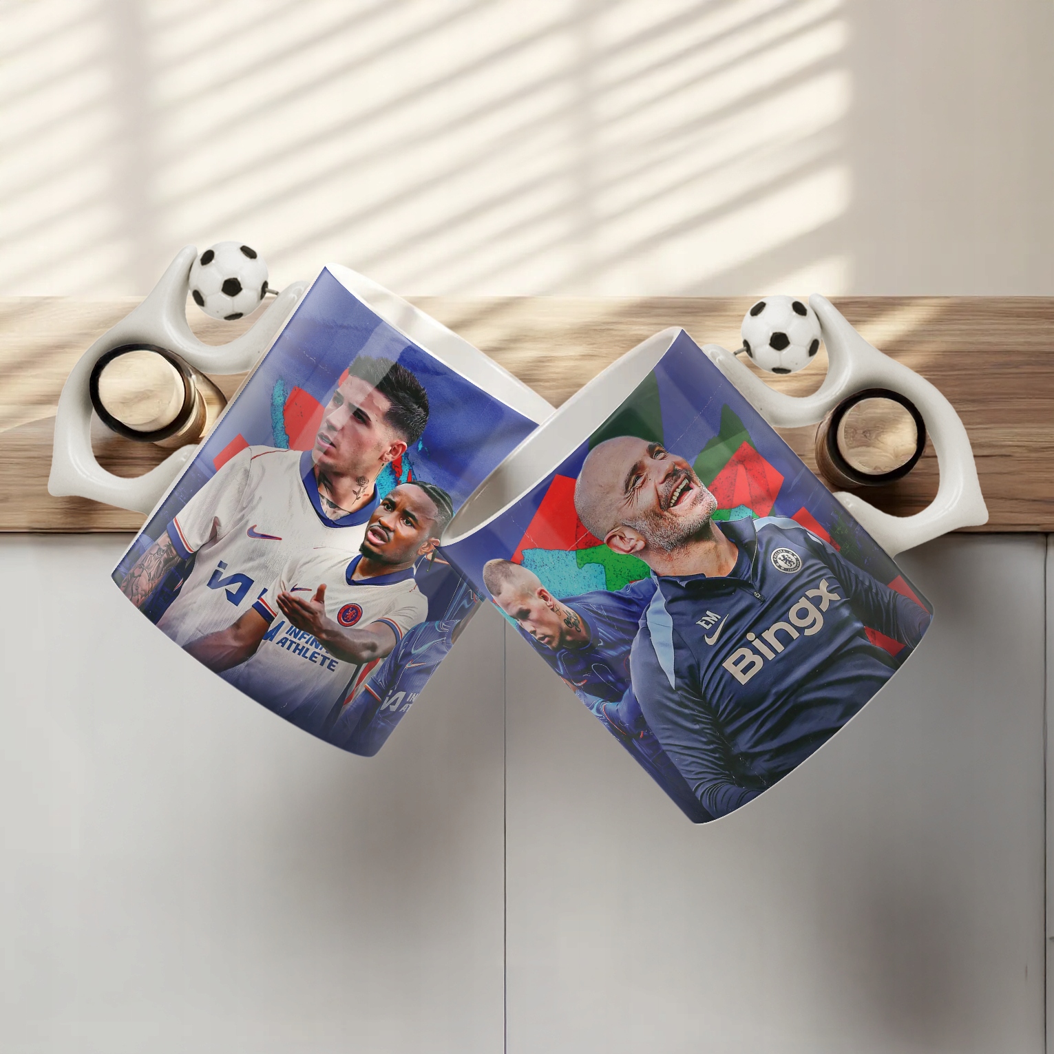 Kubek piłkarski zawodnicy Chelsea dla fanów Chelsea dla kibica