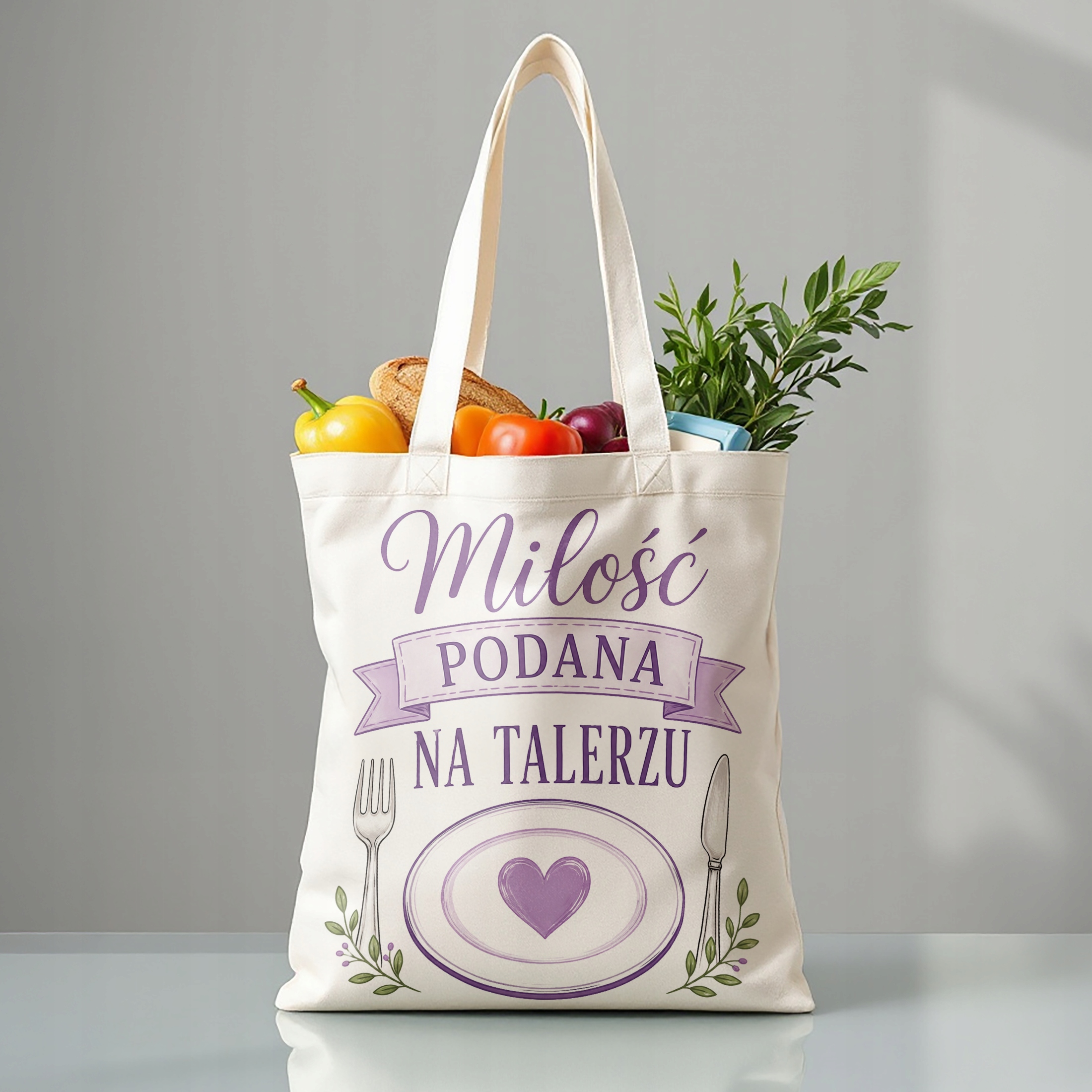 Prezent na Dzień Matki torba bawełniana premium dla mamy uroczy upominek