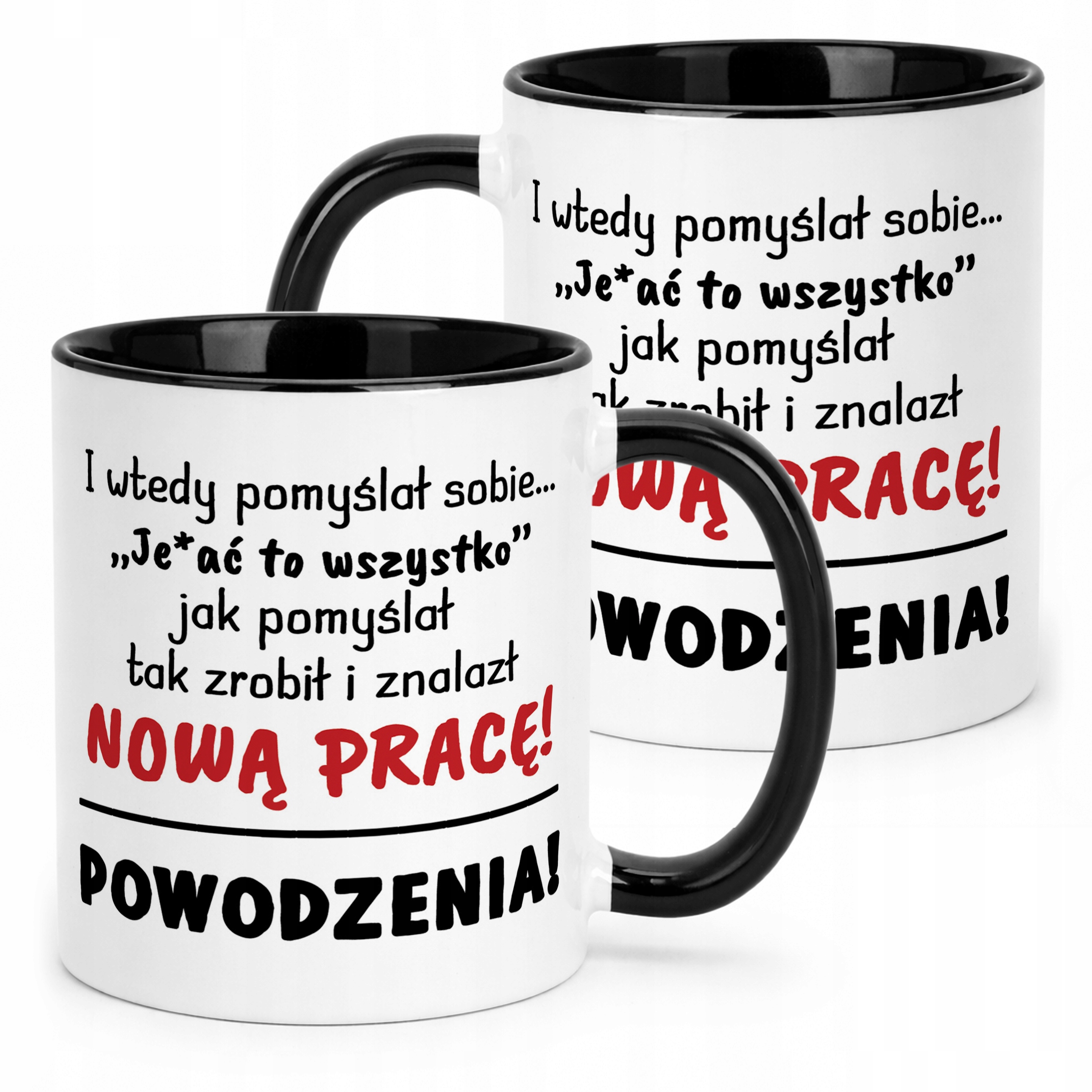 Kubek Czarny Na Pożegnanie Odejście z Pracy Zabawny Prezent