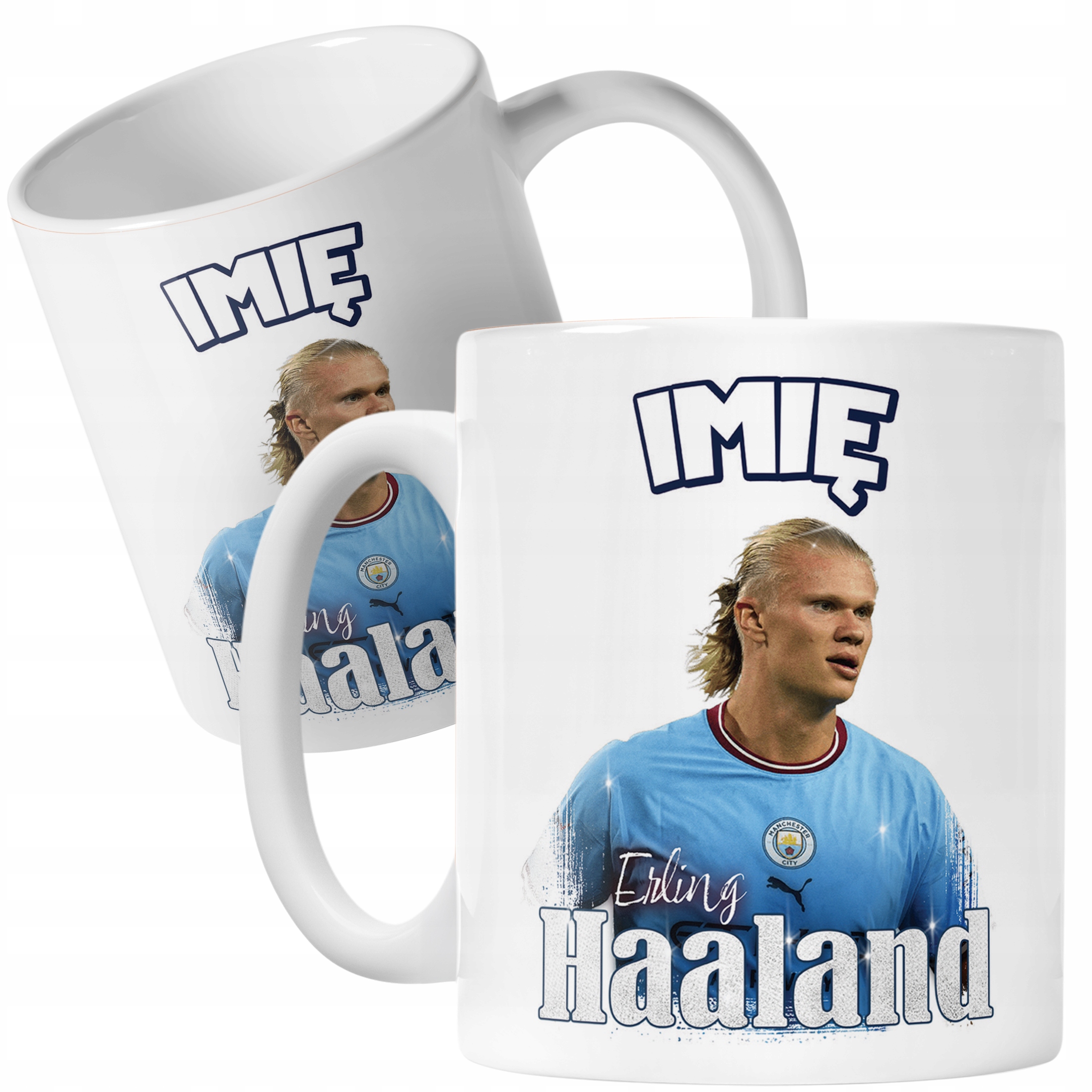 Kubek personalizowany Erling Haaland dla kibiców Manchester City Prezent