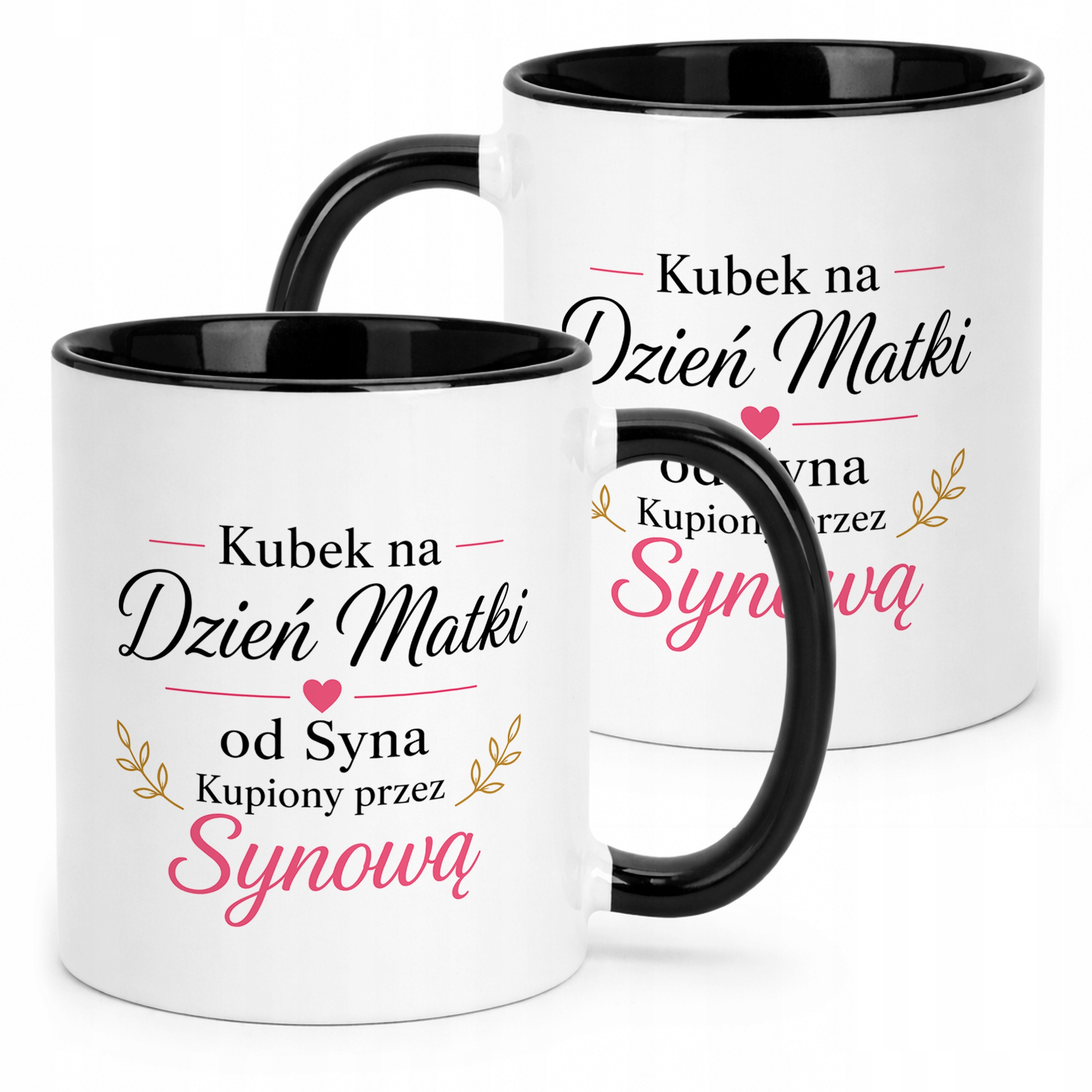 Kubek dla mamy czarny prezent na Dzień Matki praktyczny upominek mamy