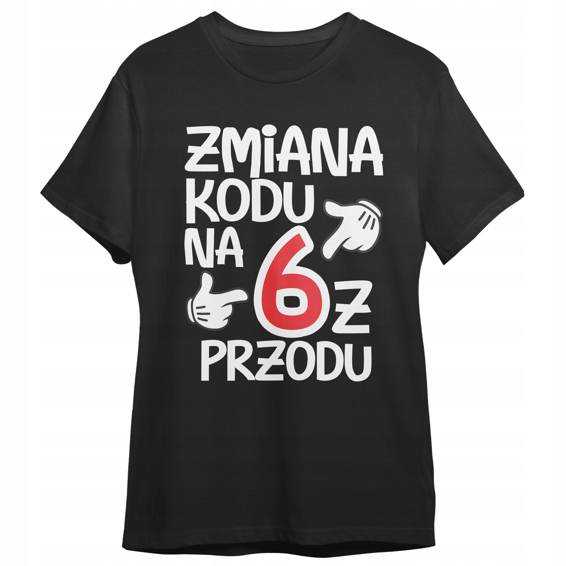 Koszulka damska czarna Zmiana Kodu Na 60 Urodziny Prezent Upominek