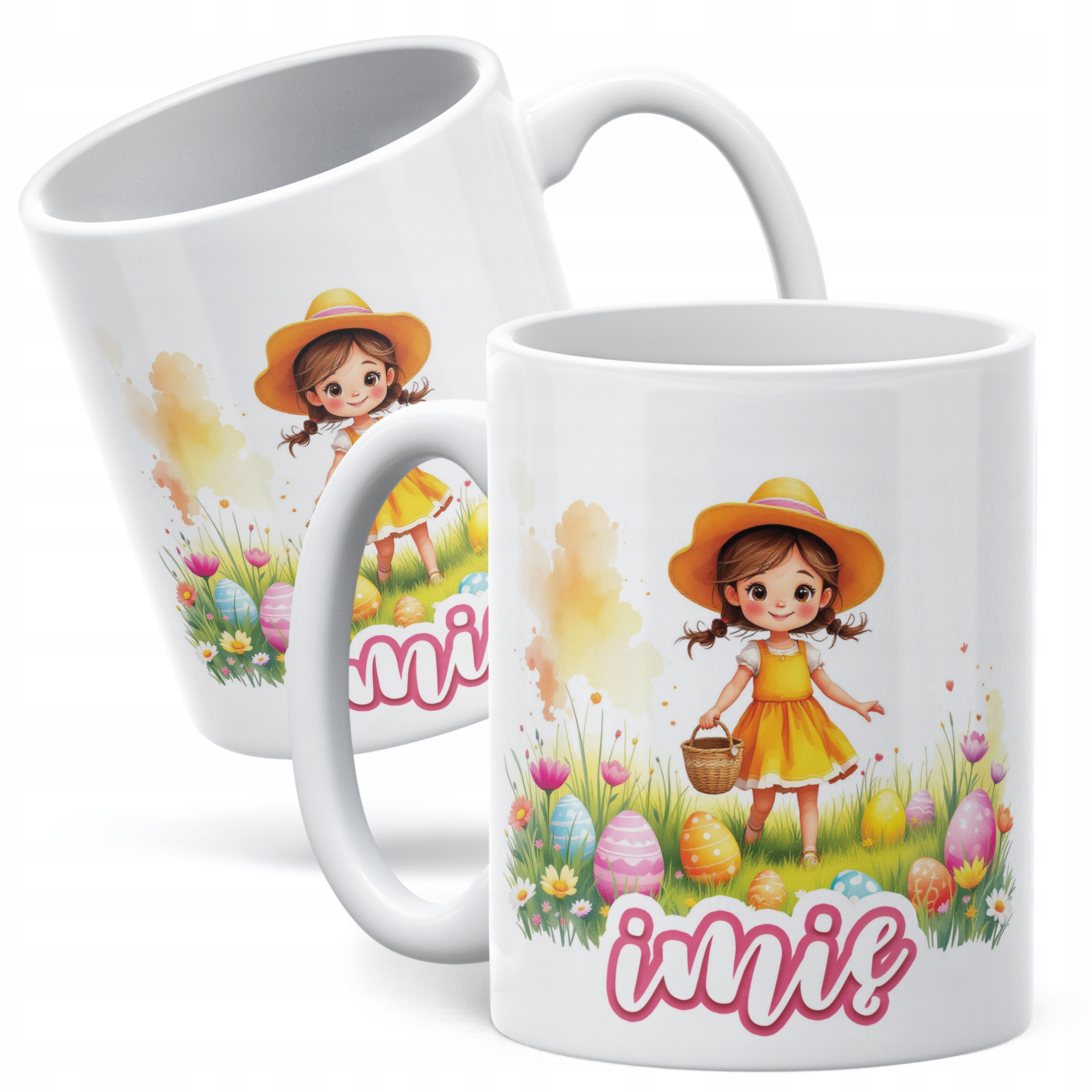 Kubek ceramiczny Wielkanocny Personalizowany Z okazji Świąt Wielkanocnych