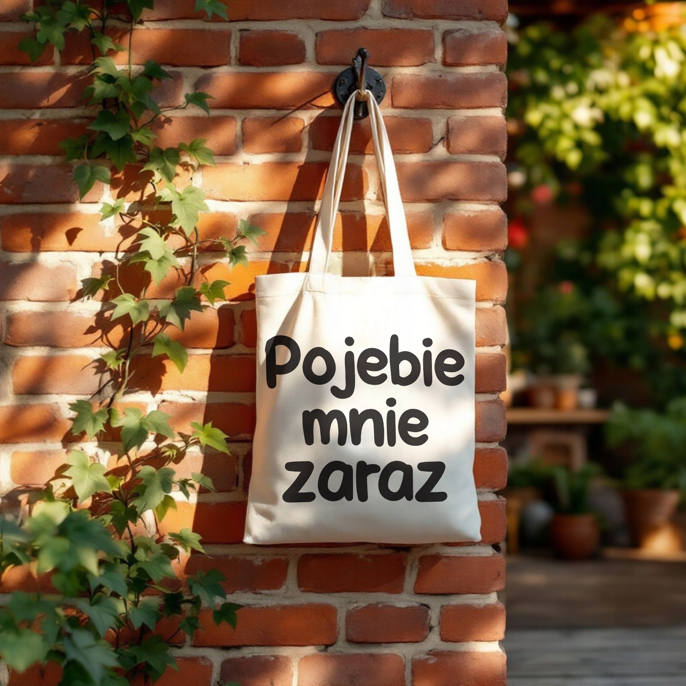 Torba bawełniana na zakupy Poje**e Mnie Zaraz Zabawny Prezent