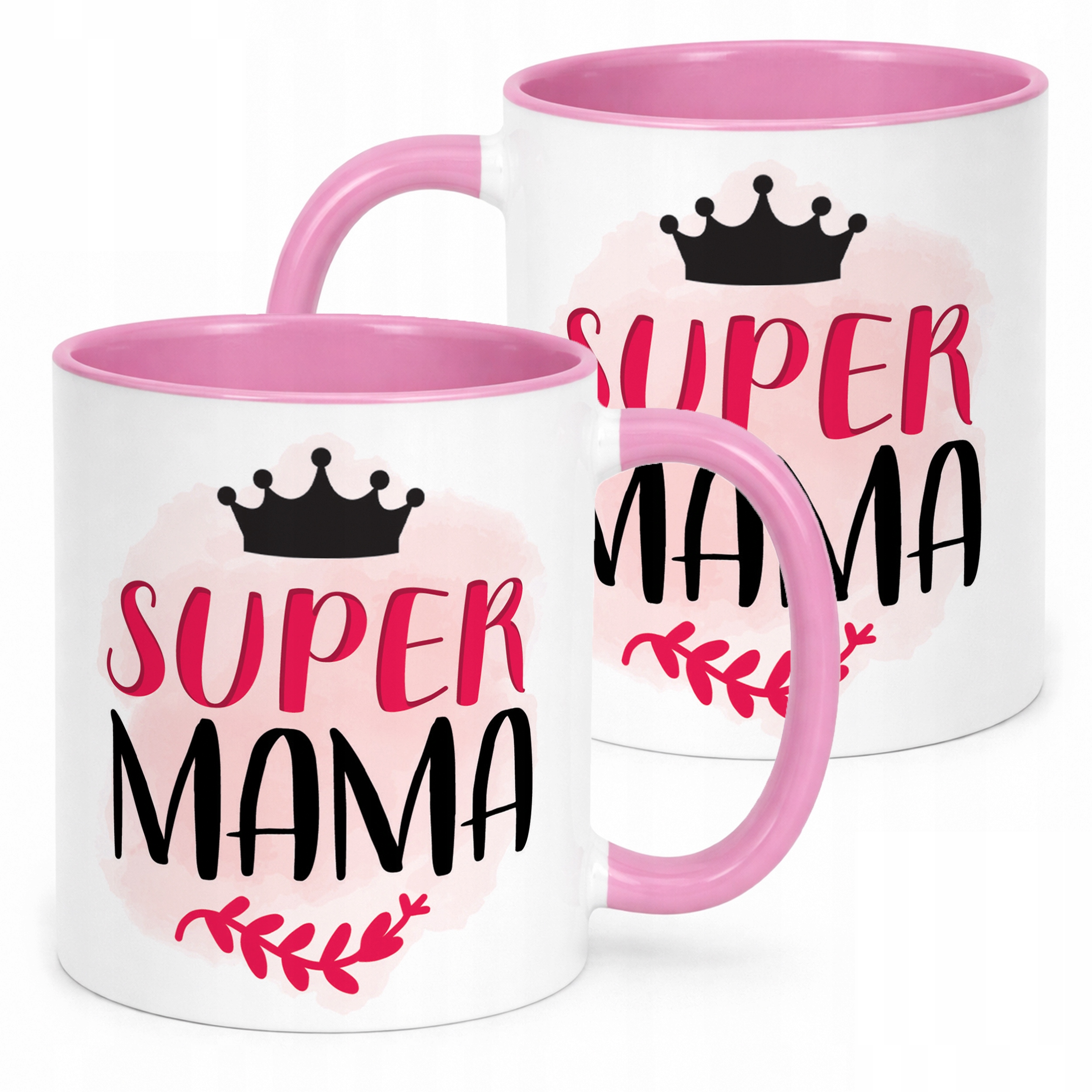 Kubek Różowy Dzień Matki Dla Mamy Prezent Upominek Super Mama