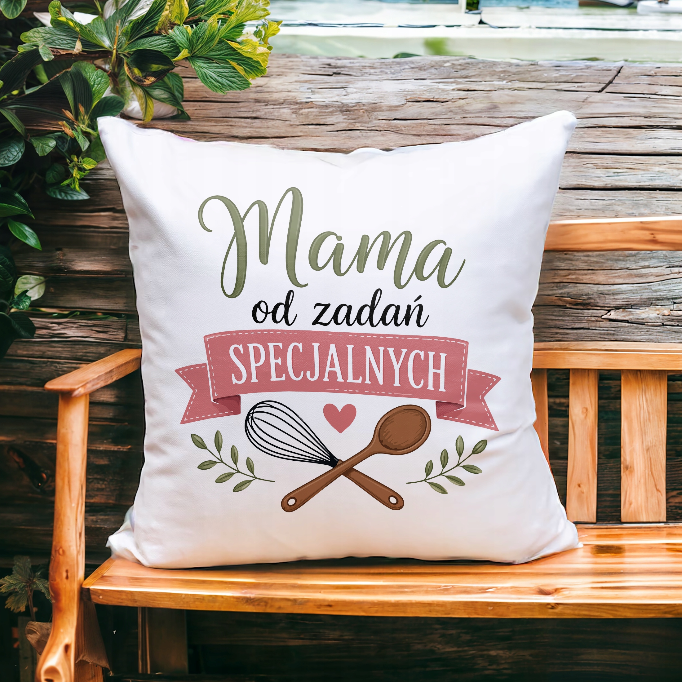 Poduszka 38x38cm dla mamy prezent na Dzień Matki praktyczny upominek mamy