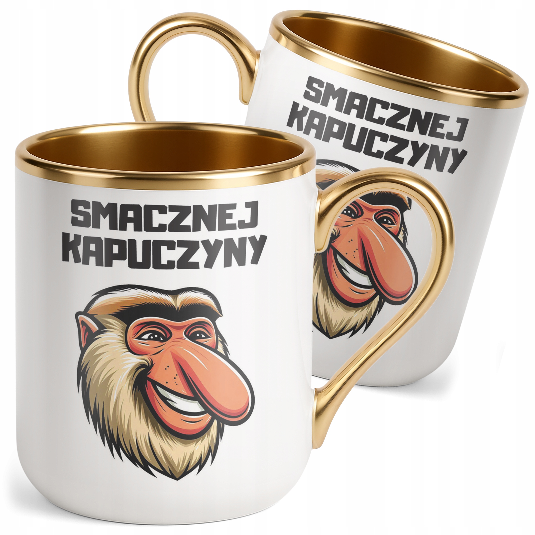 Kubek Premium Złoty Janusz Nosacz Kawa Zabawny Prezent