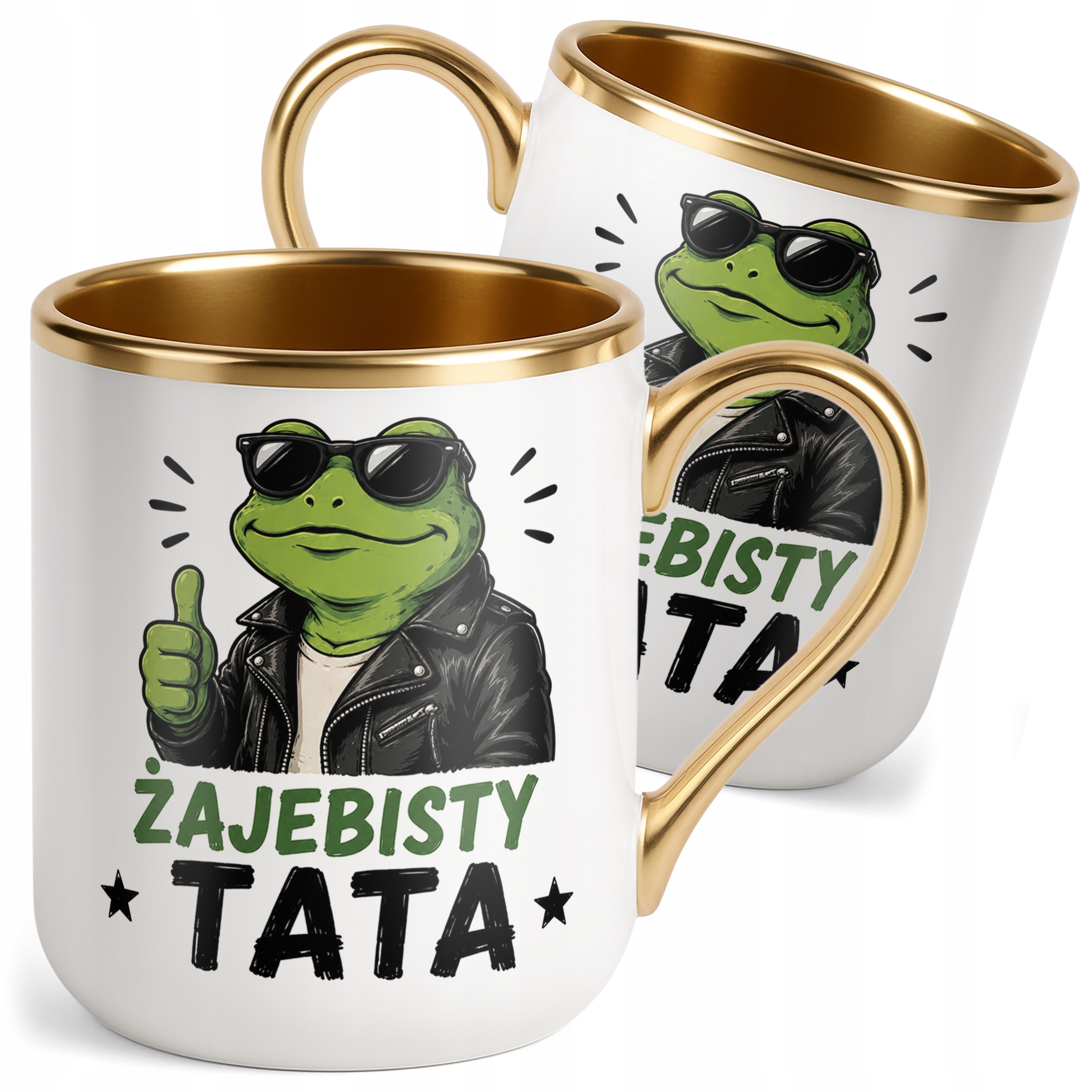 Kubek Premium Złoty Dzień Ojca prezent dla taty miły upominek