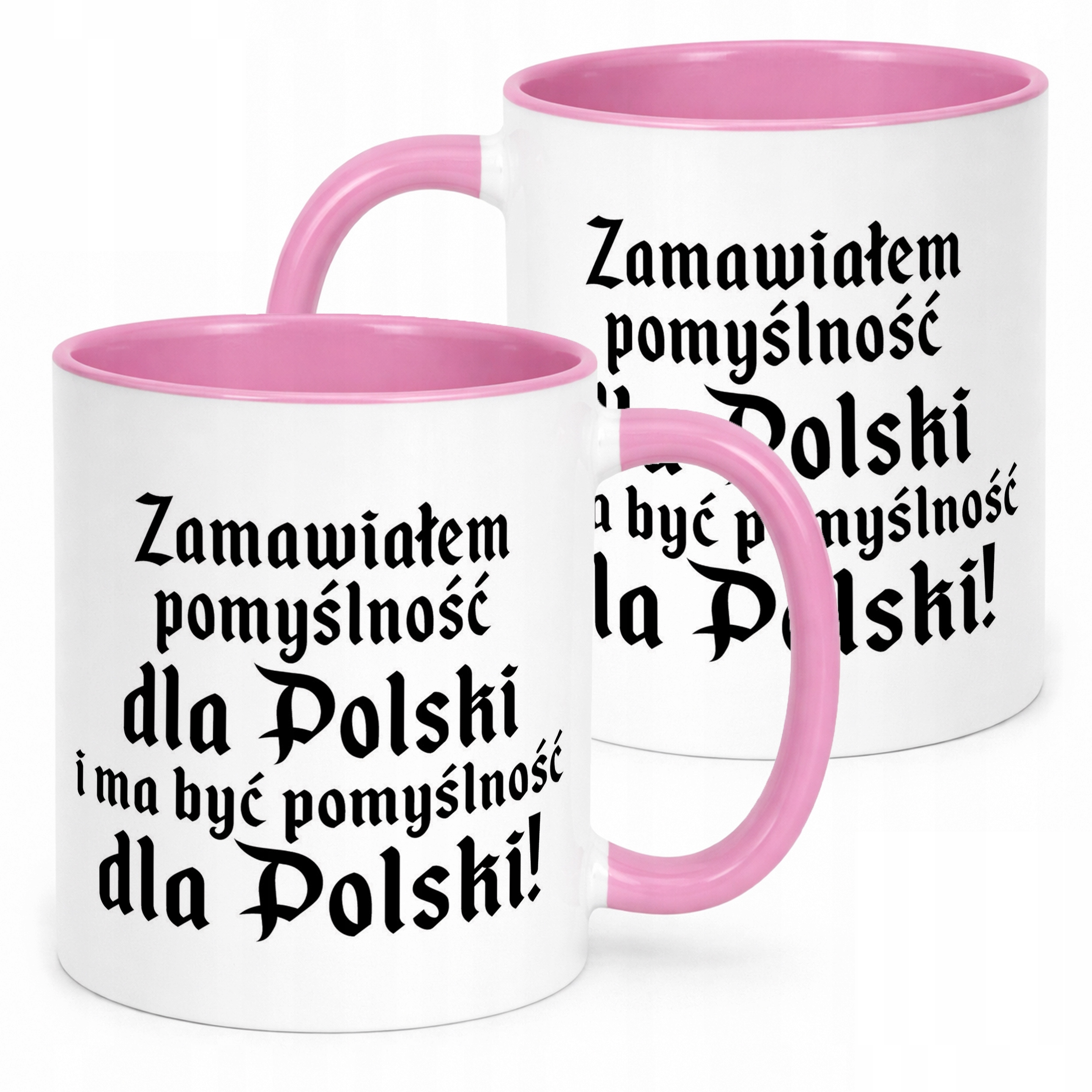 Kubek Różowy 1670 Zamawiałem Pomyślność Dla Polski Jakub Prezent