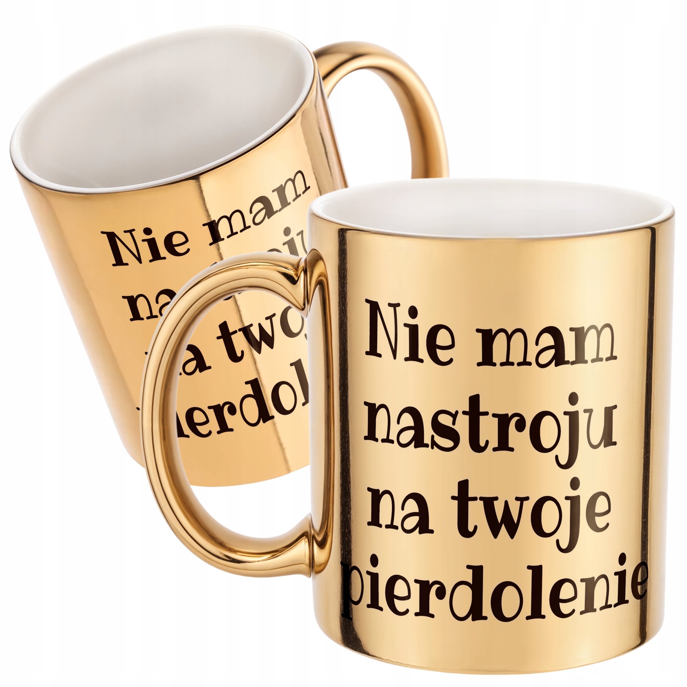 Złoty Kubek Nie Mam Nastroju Śmieszny Zabawny Prezent