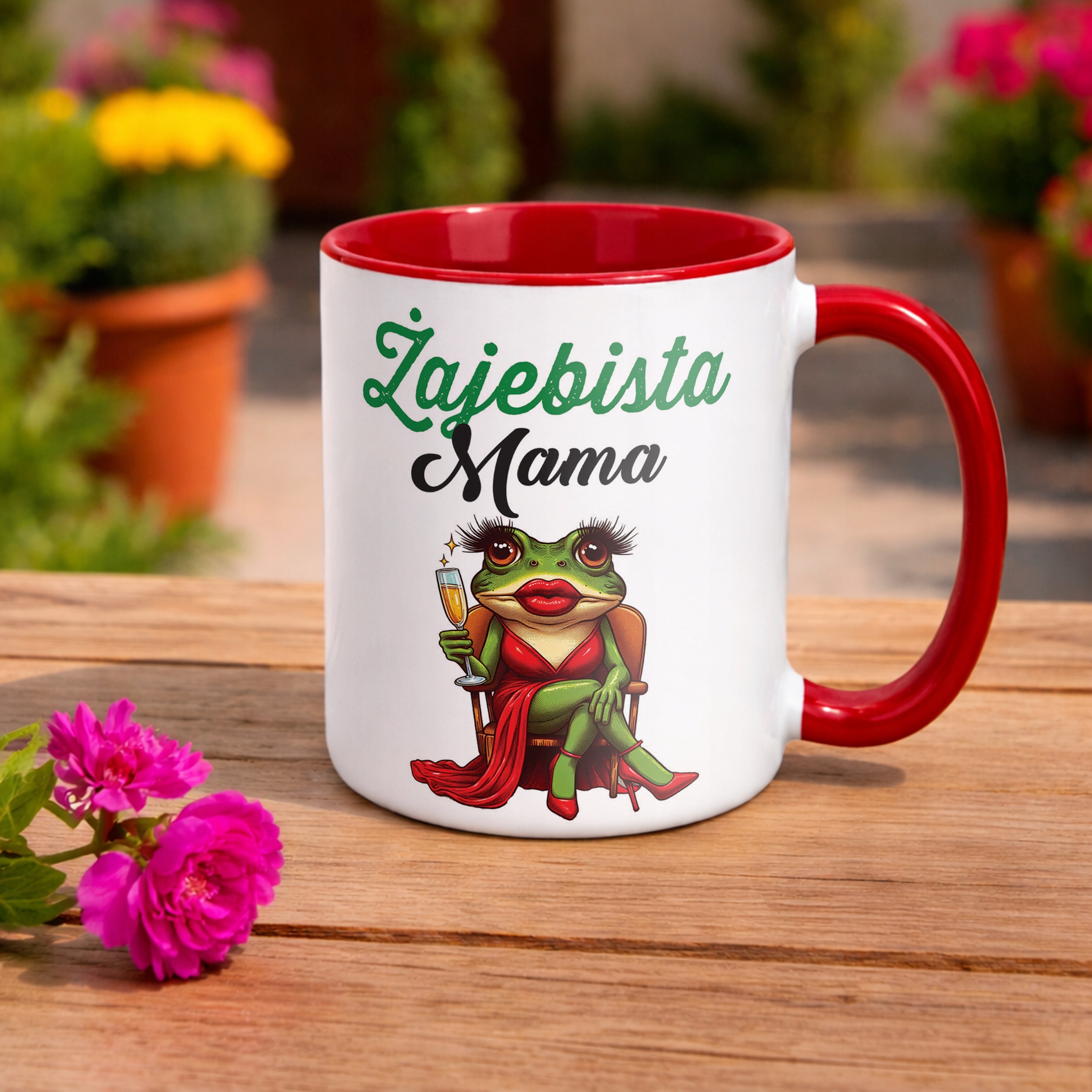 Kubek Czerwony Dzień Matki Dla Mamy Prezent Najlepsza Mama