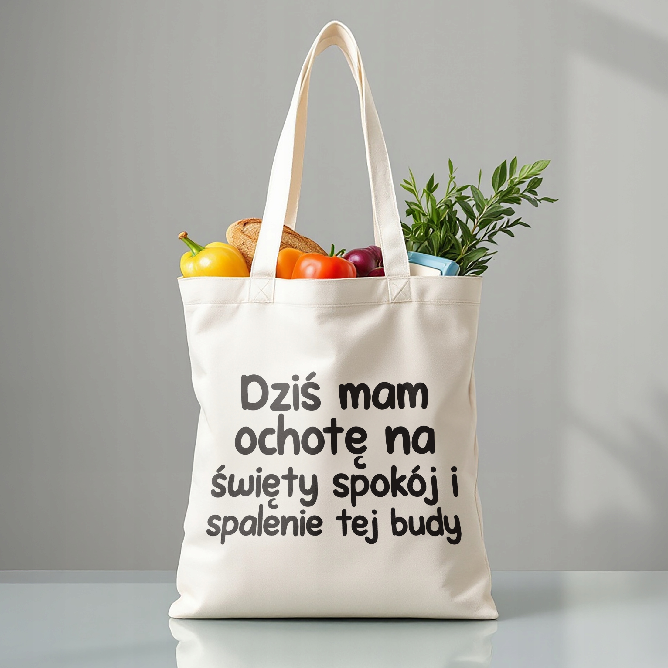 Torba bawełniana premium Dziś Mam Ochotę Na Zabawny Prezent