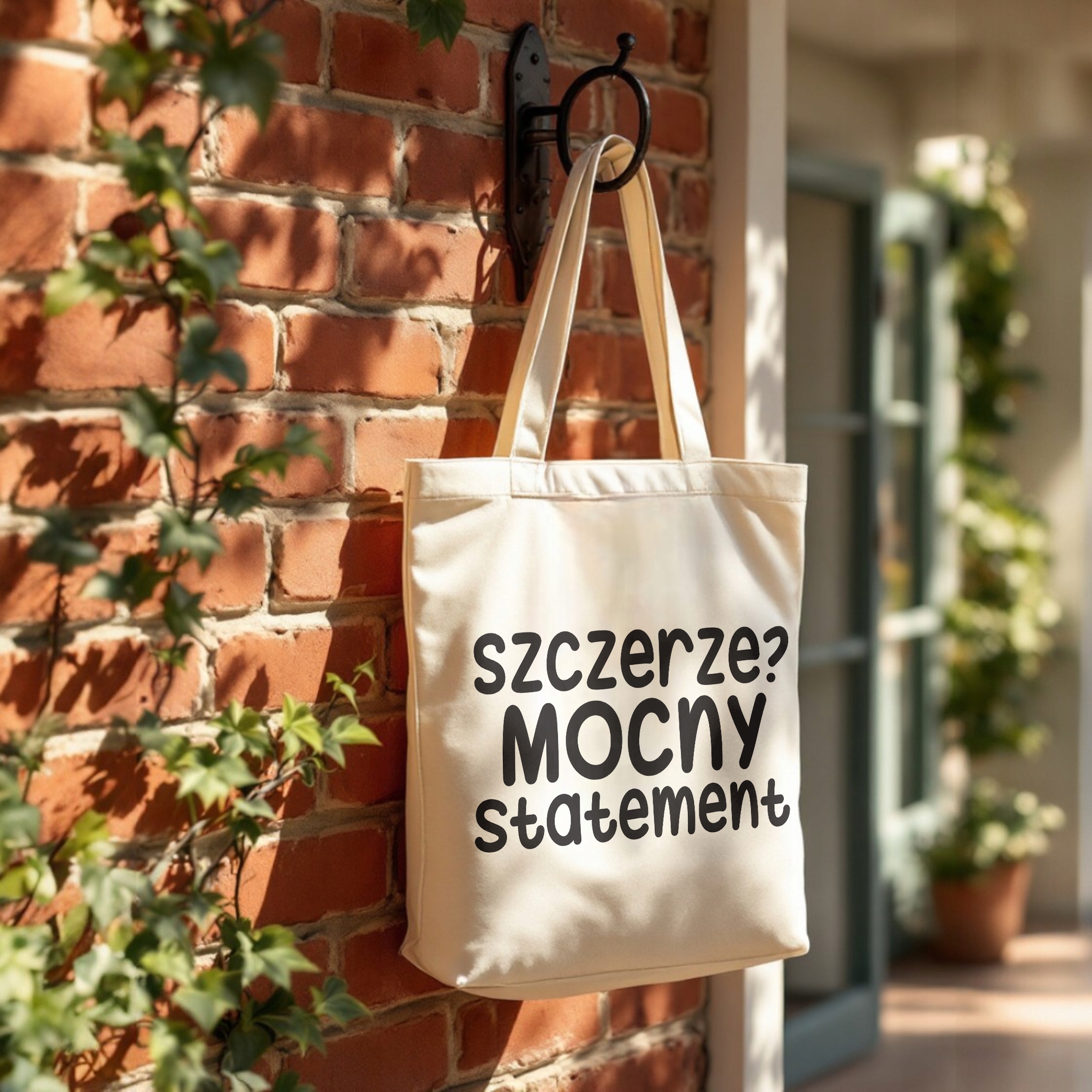 Torba bawełniana premium Szczerze Mocny Statement Zabawny Prezent