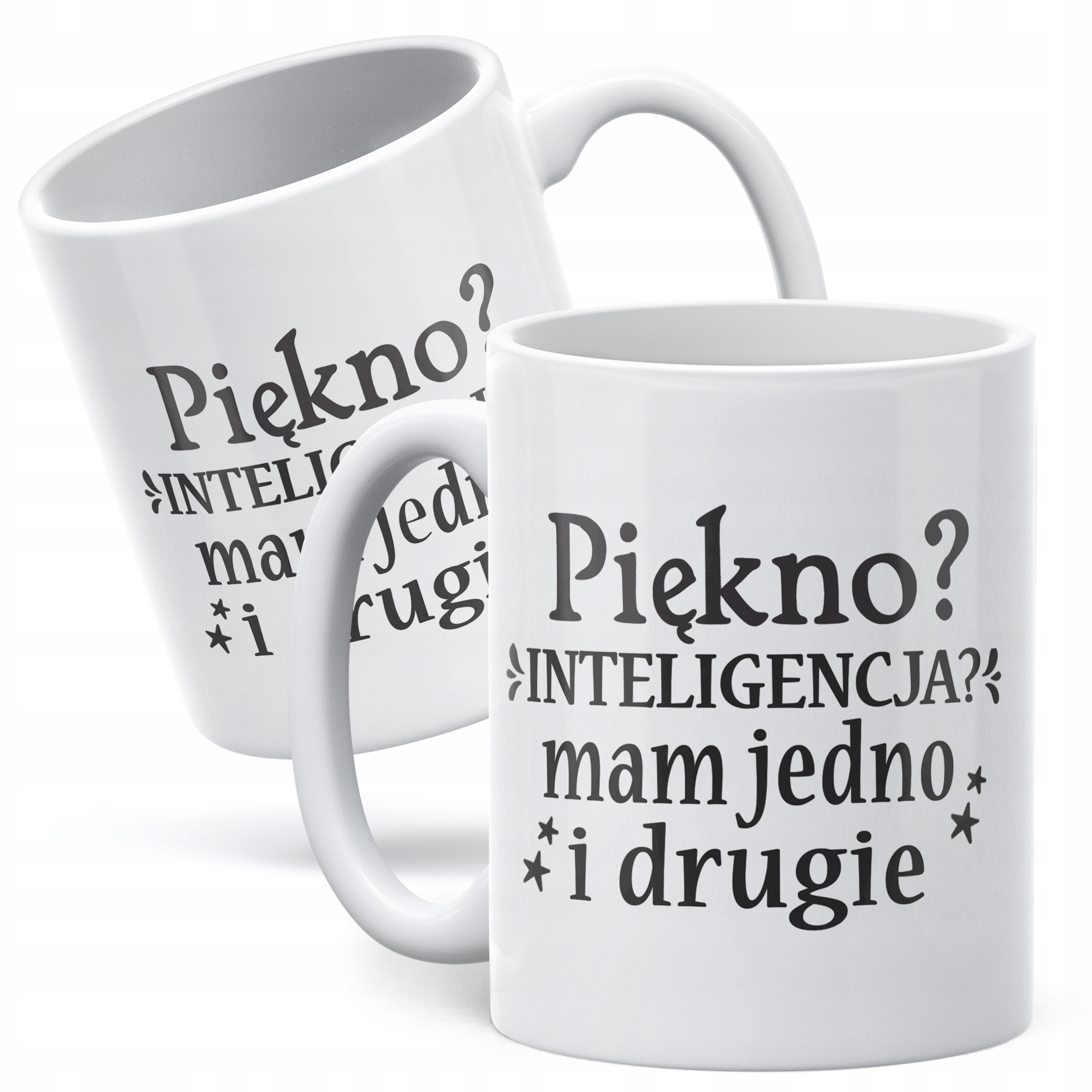 Kubek ceramiczny Dzień Kobiet Piękno Inteligencja Prezent Dla Kobiety