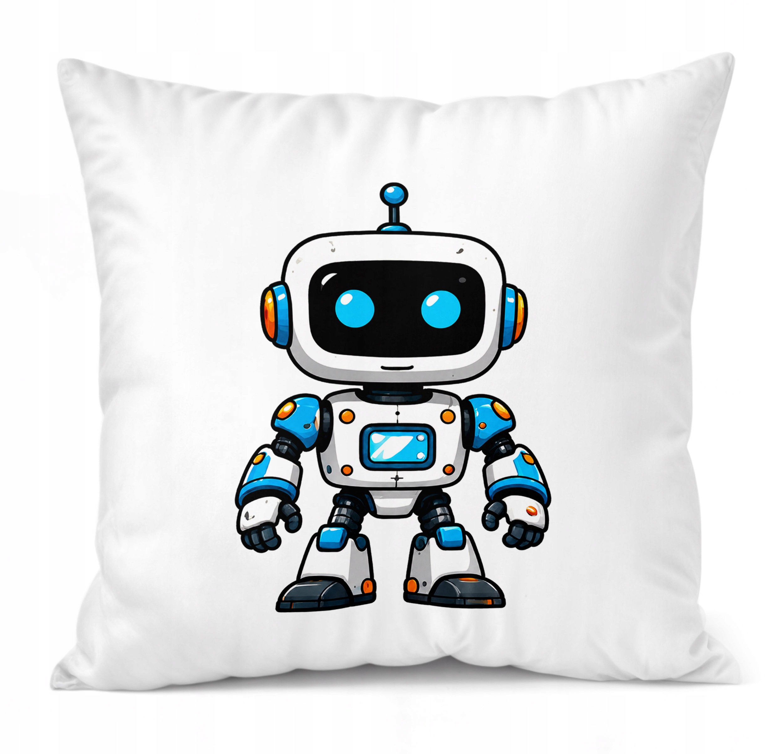 Zestaw Kubek Czerwony Poduszka Z Nadrukiem Robot Prezent