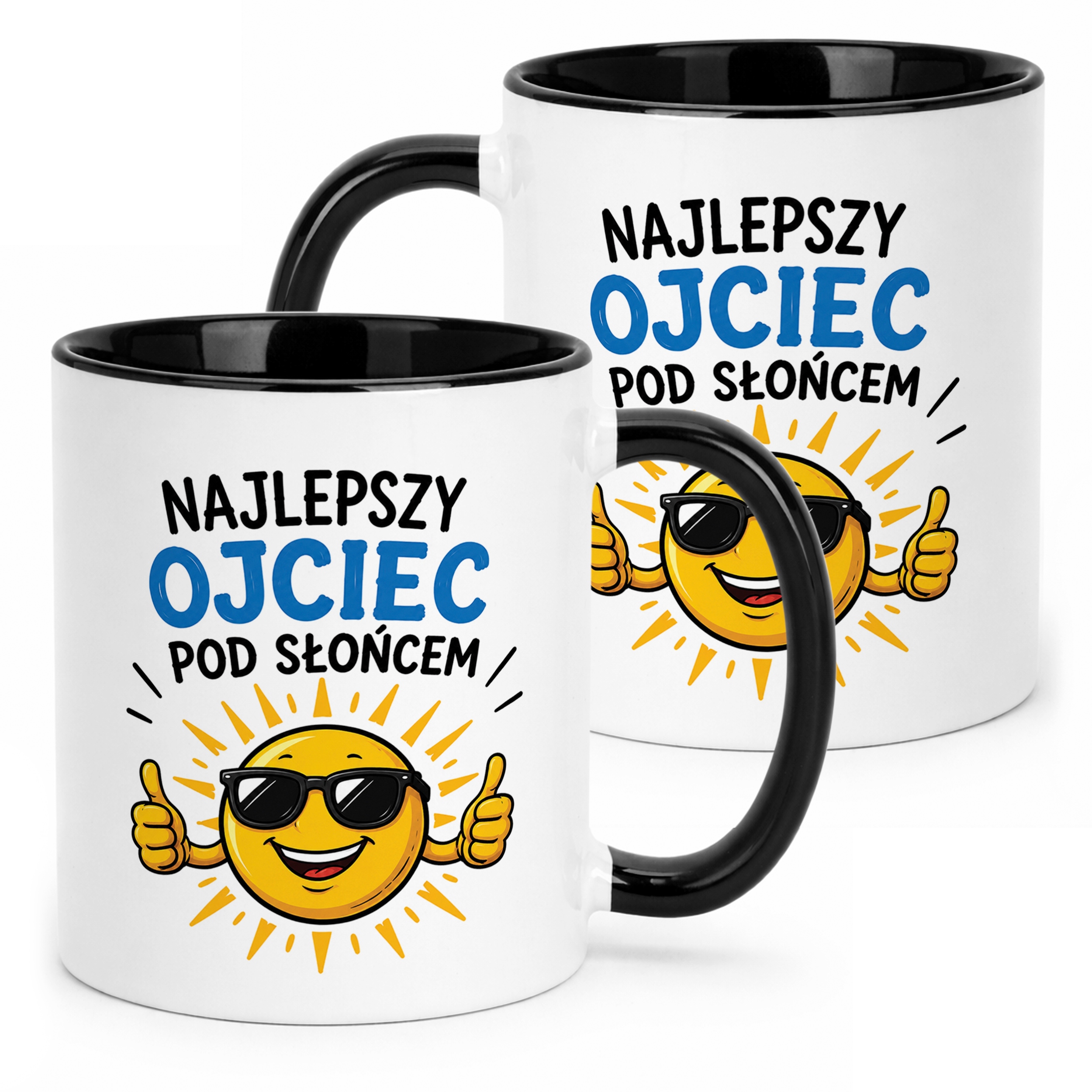 Kubek Czarny Dzień Ojca upominek dla taty prezent