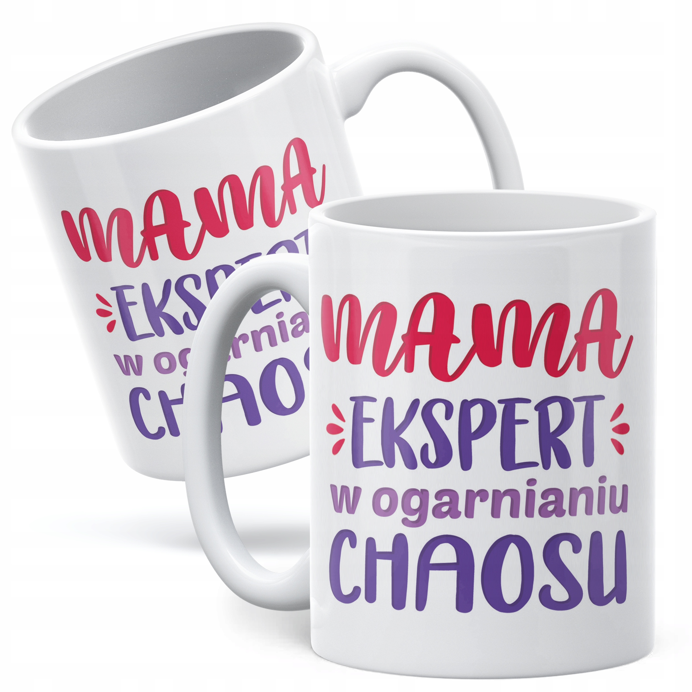 Kubek ceramiczny Dzień Matki Dla Mamy Prezent Ekspert W Ogarnianiu Chaosu