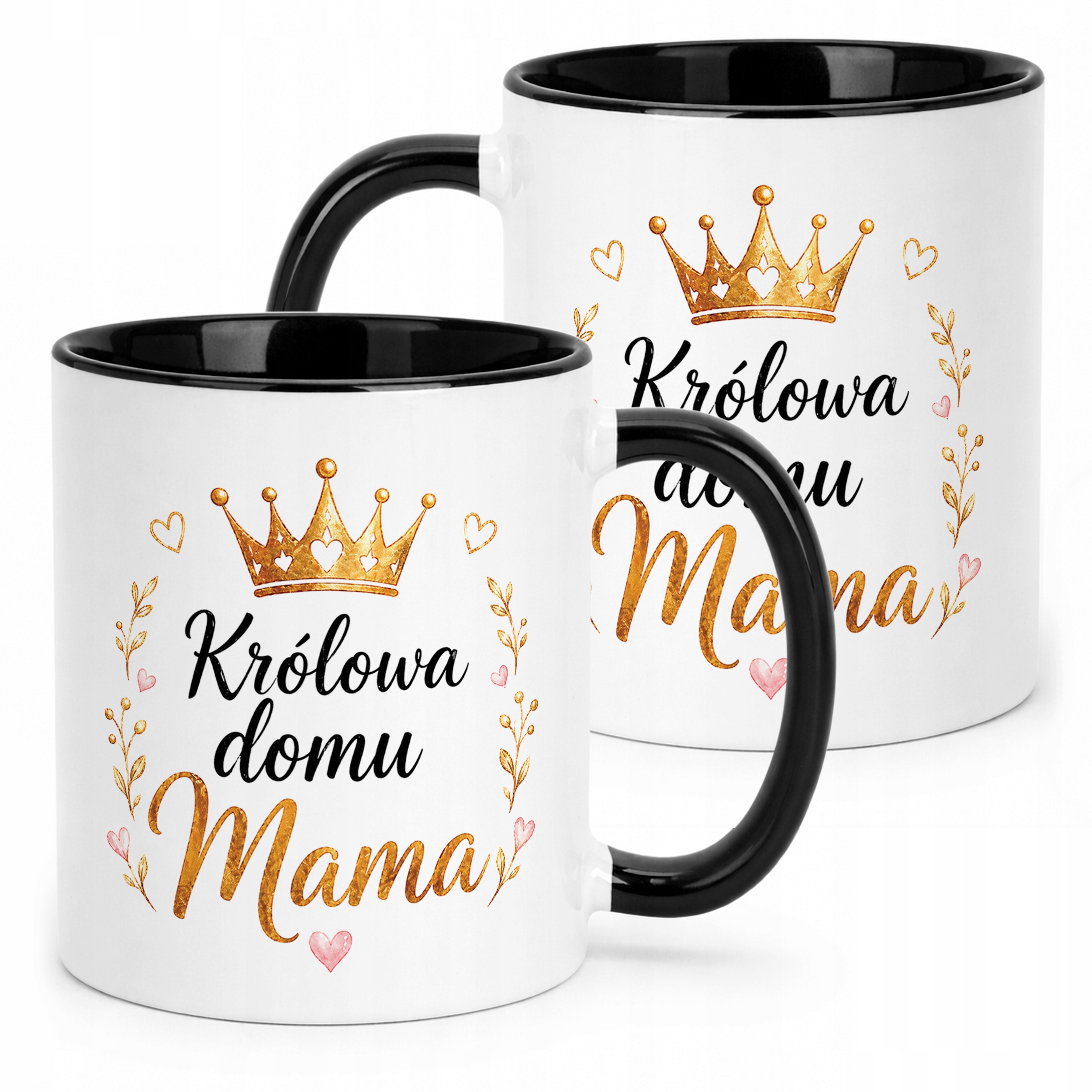 Prezent na Dzień Matki kubek czarny dla mamy elegancki prezent dla mamy