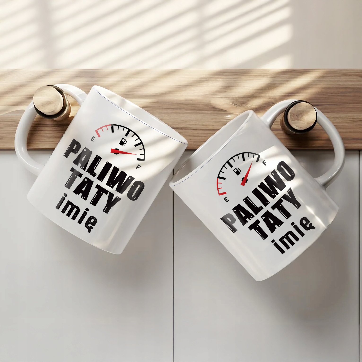 Kubek ceramiczny Personalizowany Dzień Ojca Paliwo Taty Prezent