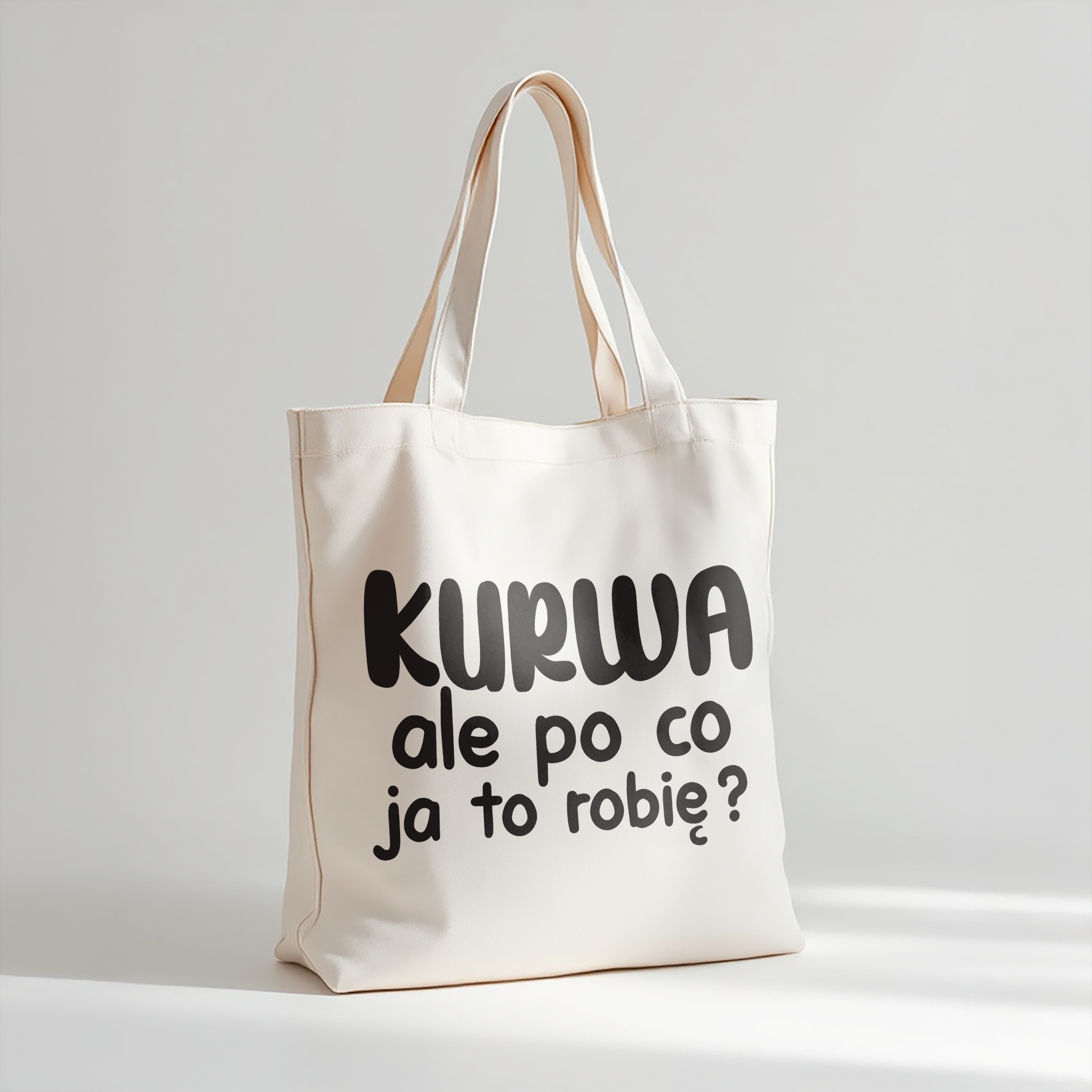 Torba bawełniana premium K**wa Ale Po Co Zabawny Prezent