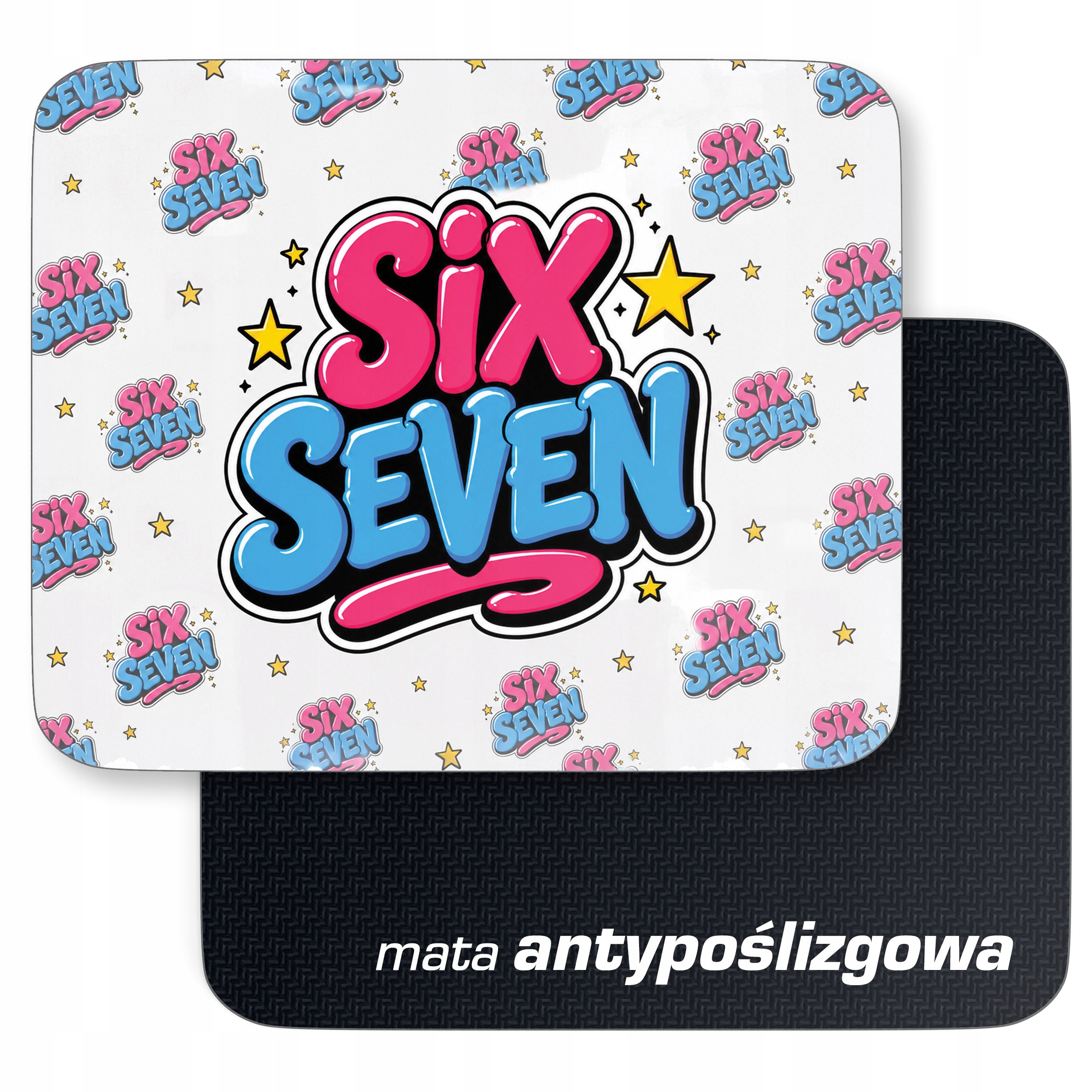 Podkładka pod mysz z nadrukiem 67 Six Seven dla graczy