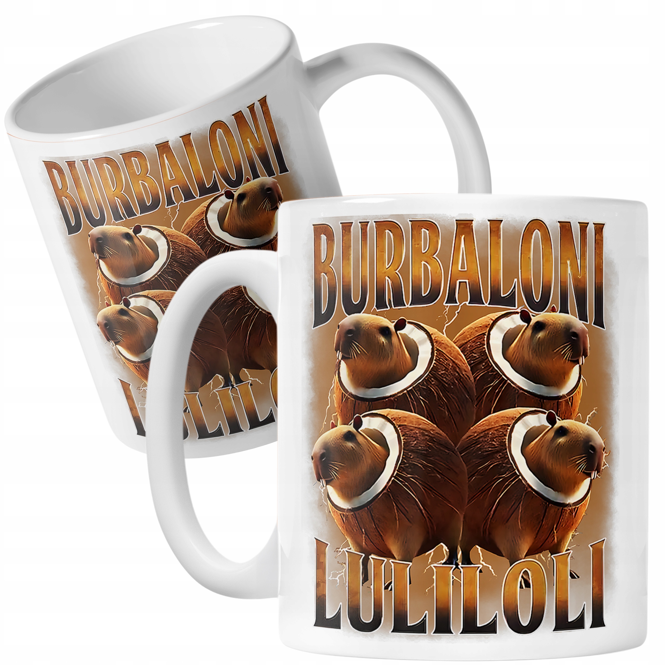 Kubek ceramiczny Burbaloni Lulioli viral tiktok brainrot mem