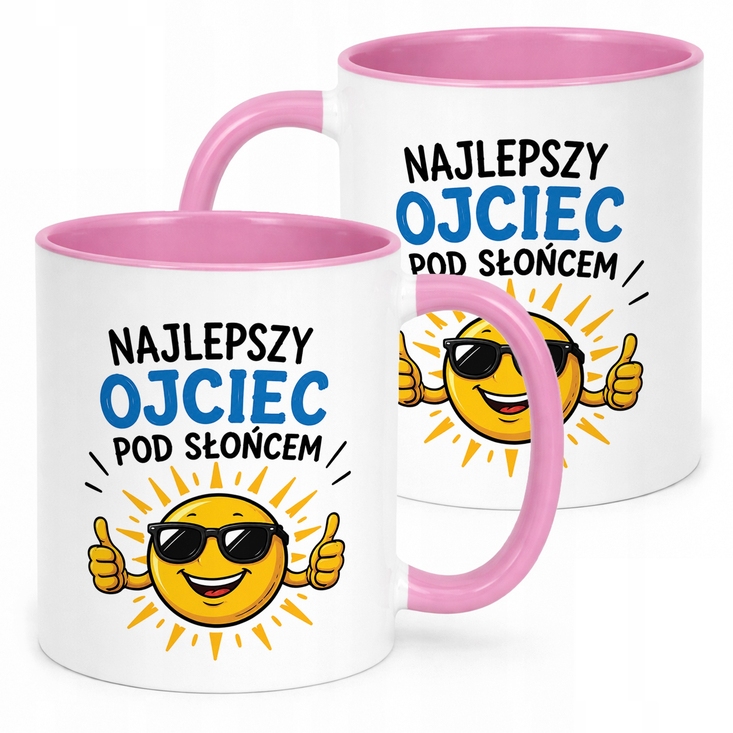 Kubek Różowy Dzień Ojca upominek dla taty prezent
