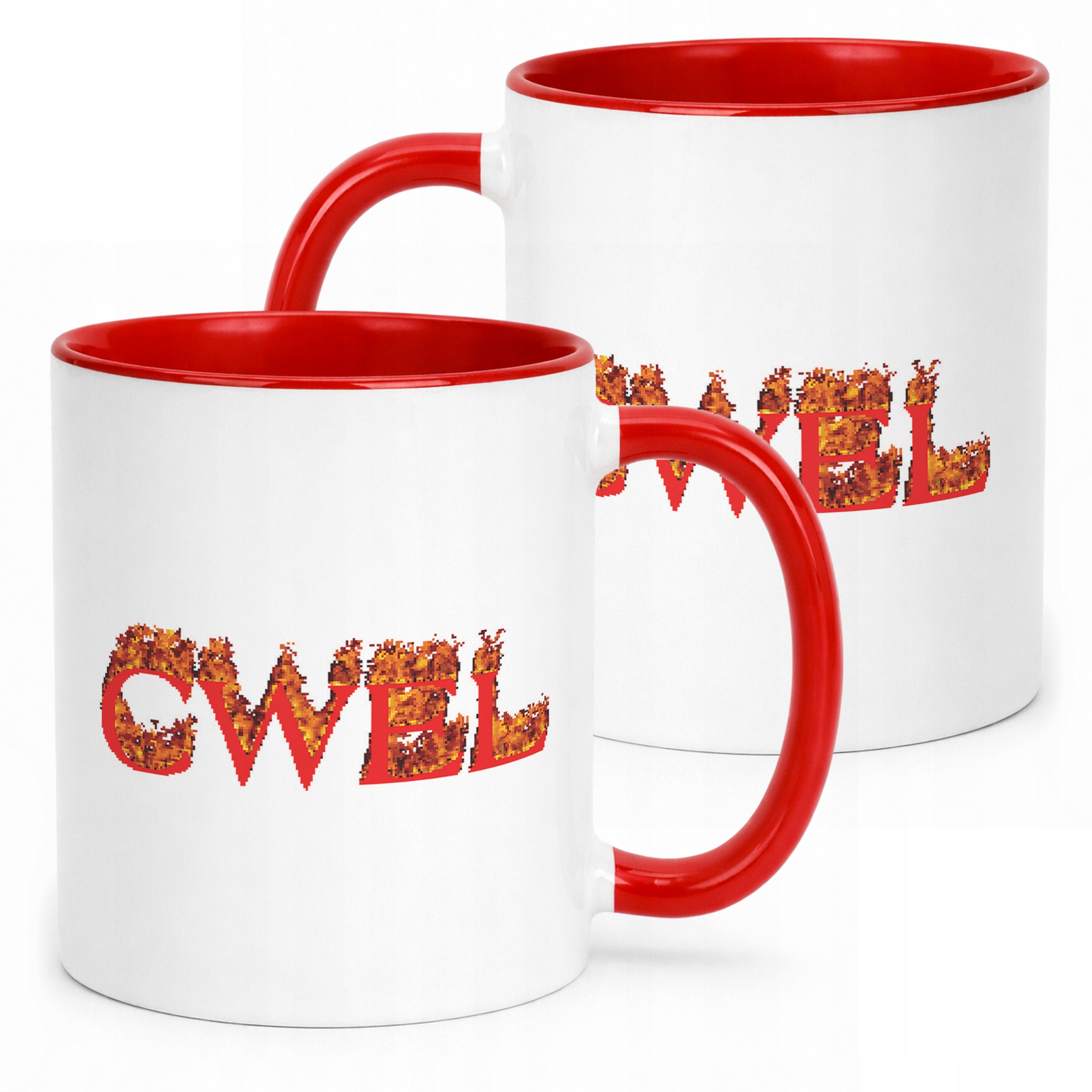 Kubek ceramiczny Cwel Śmieszne Memy Zabawne Prezent