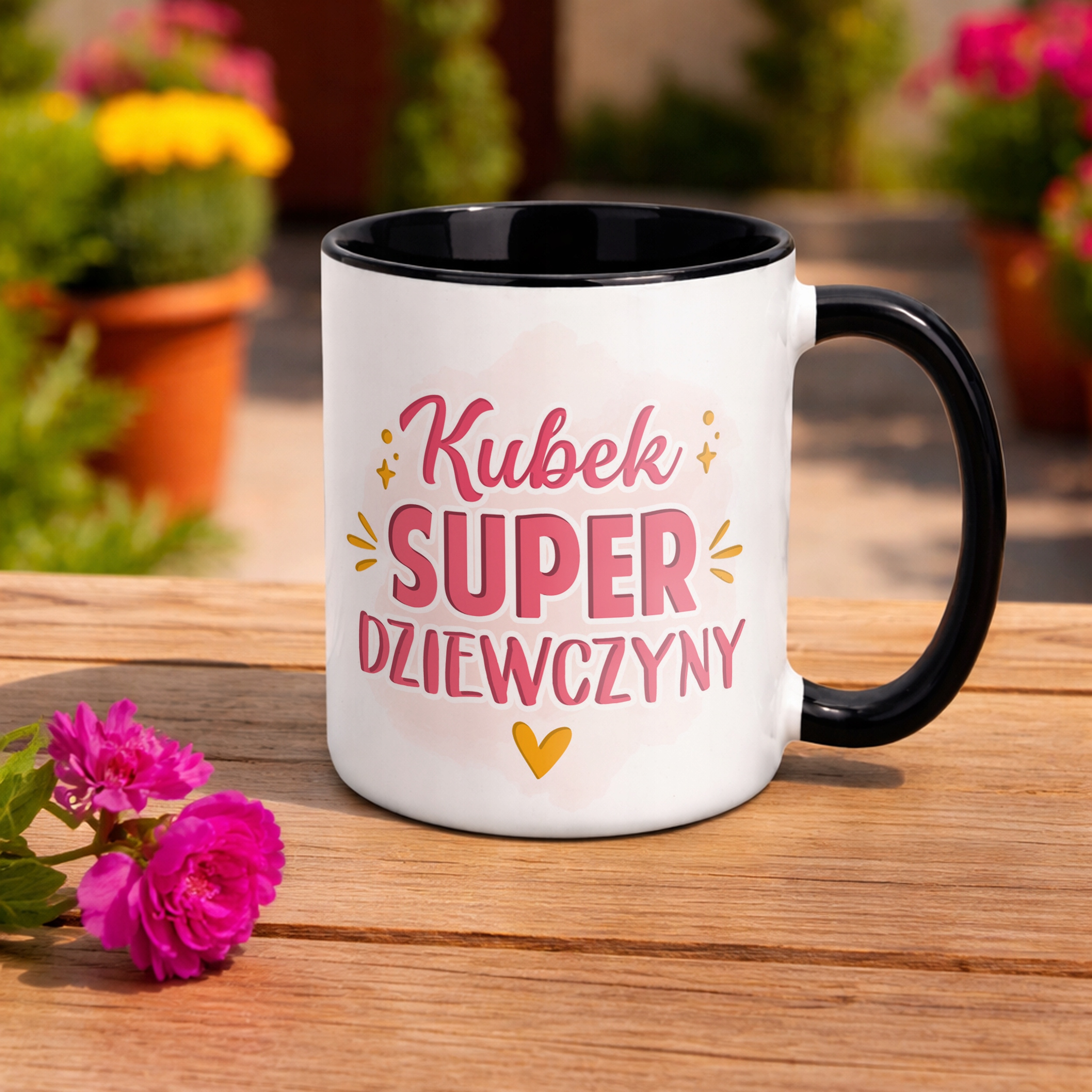 Kubek Czarny Dzień Kobiet Dla Dziewczynki Dla Niej Prezent Upominek