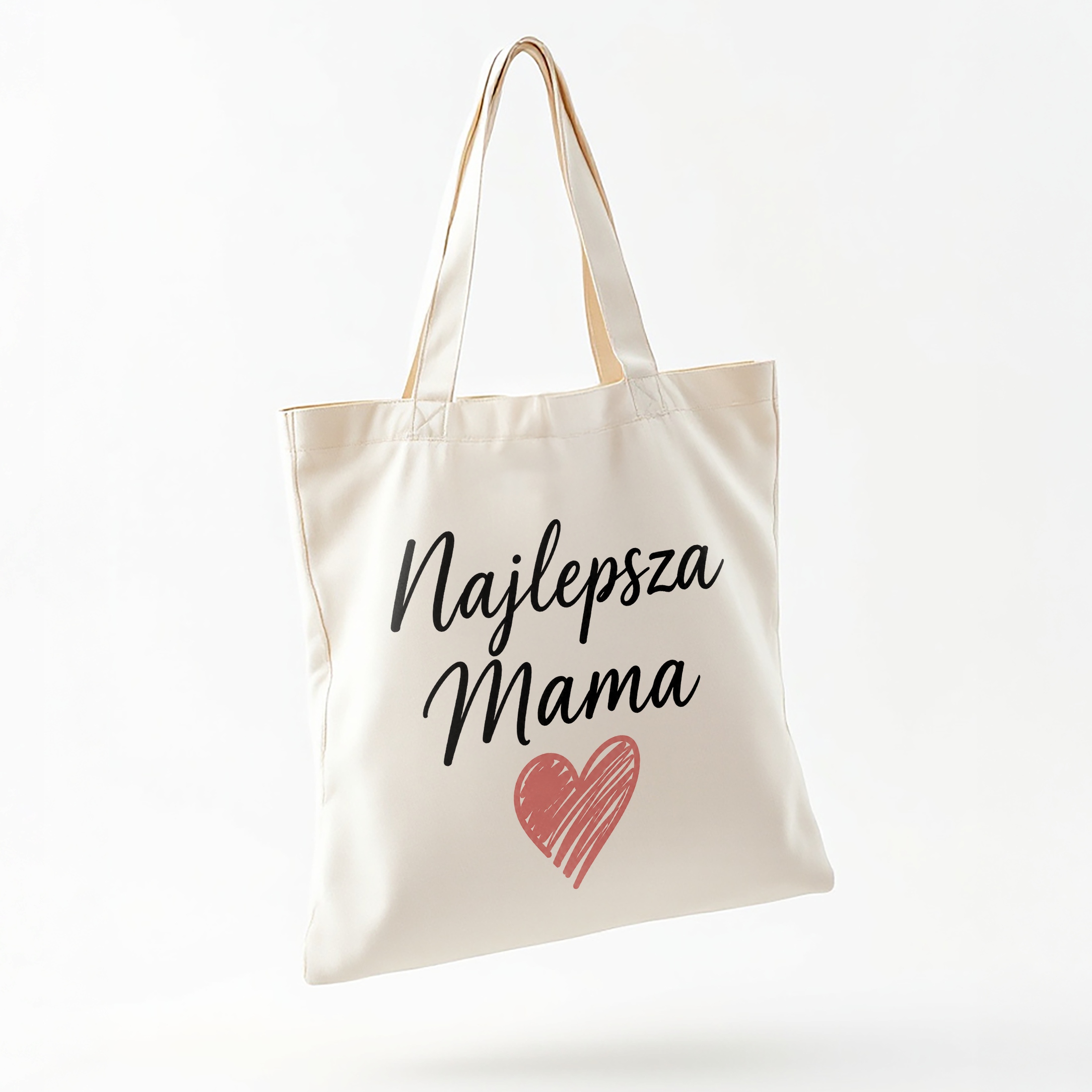 Prezent na Dzień Matki torba bawełniana dla mamy zakupowa torba dla mamy