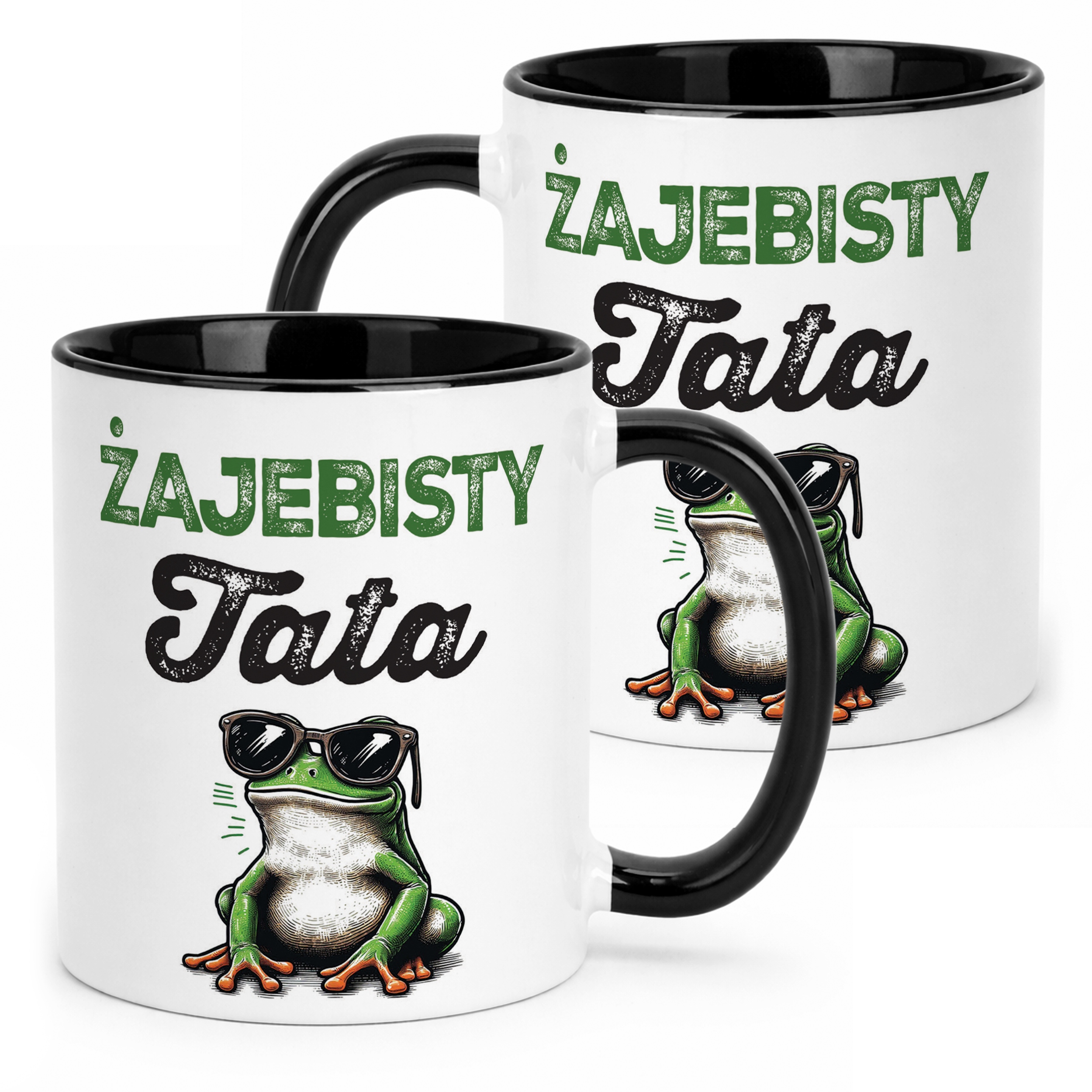 Kubek Czarny Dzień Ojca Dla Taty Żajebisty Tata Prezent