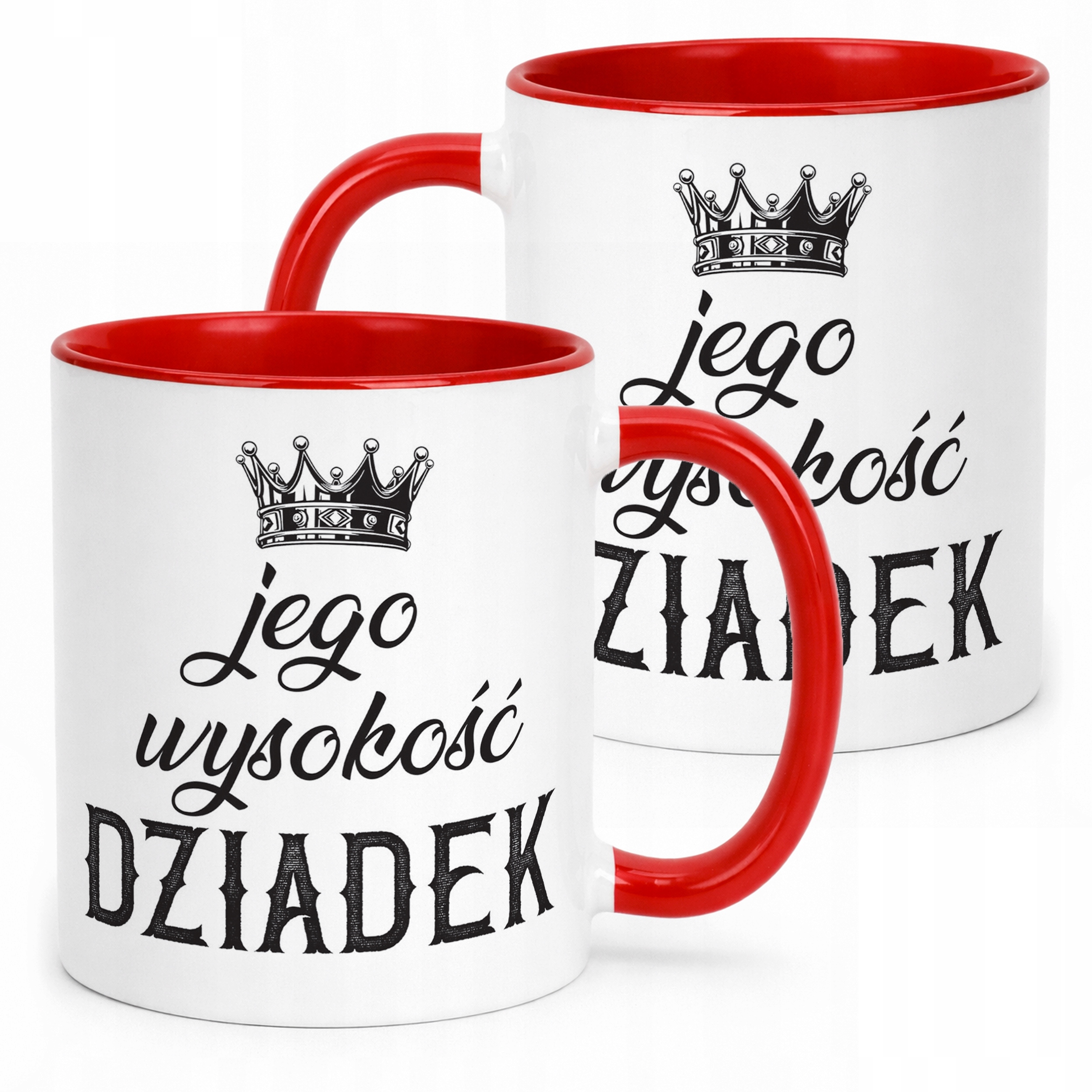 Kubek Czerwony Dzień Dziadka Dla Dziadka Prezent Upominek